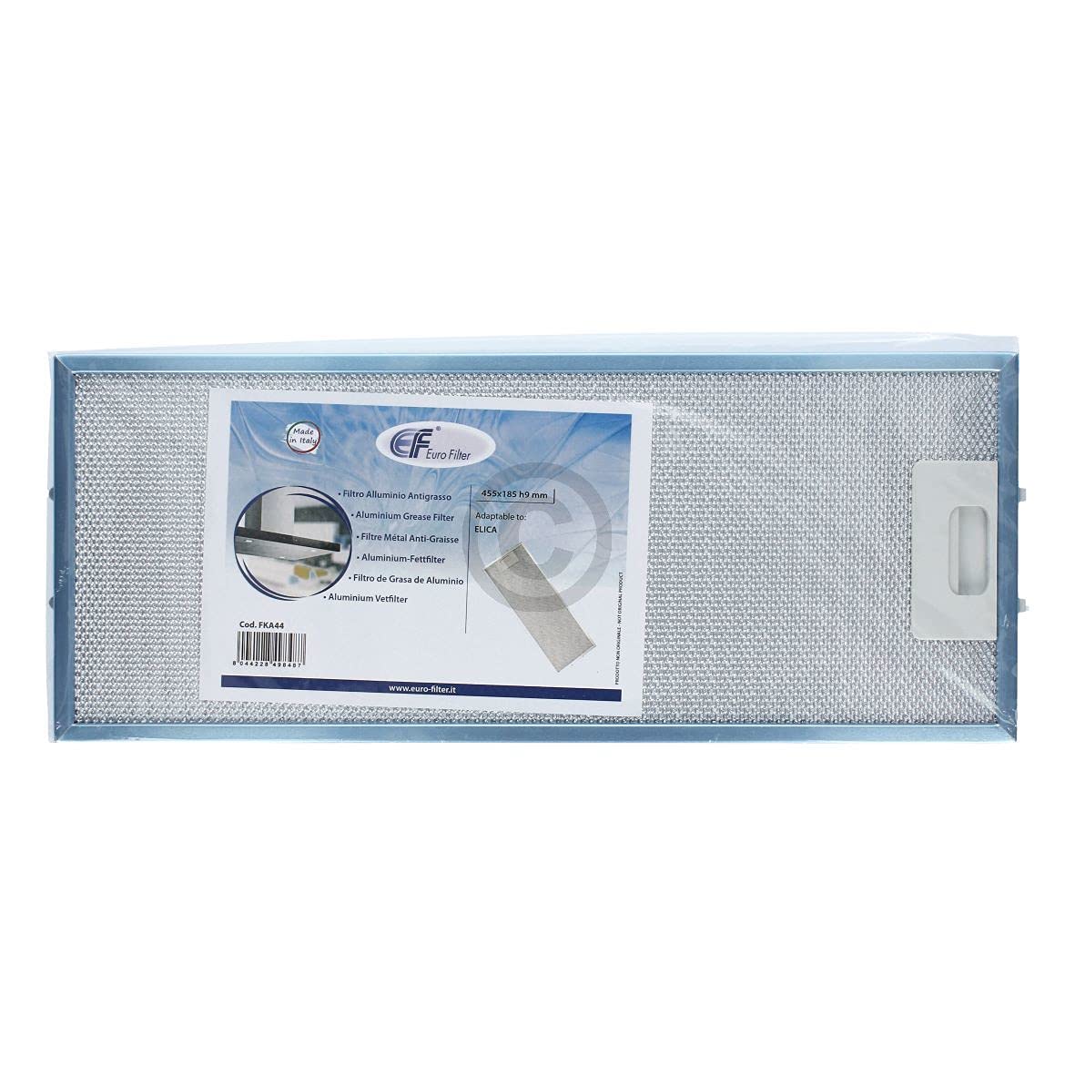 Filtro de grasa como Elica GRI0025433A - Filtro metálico para campana extractora (455 x 185 mm)