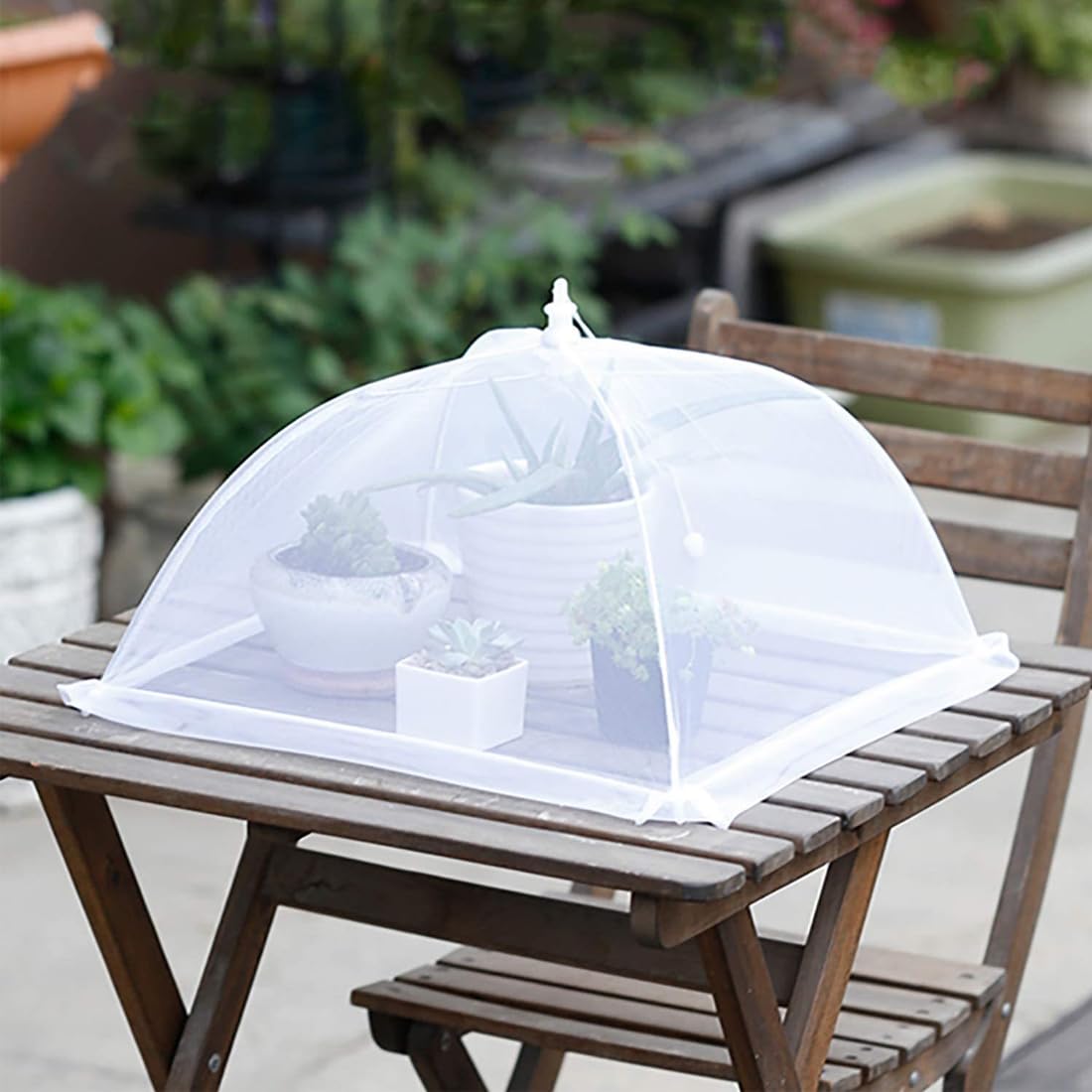 WeddHuis 4 PCS Coprivivande a Rete Pieghevole Coprivivande in Rete Protezione per Mosche Perfetta per Cibo Frutta Barbecue Picnic Resistente a Zanzare Mosche