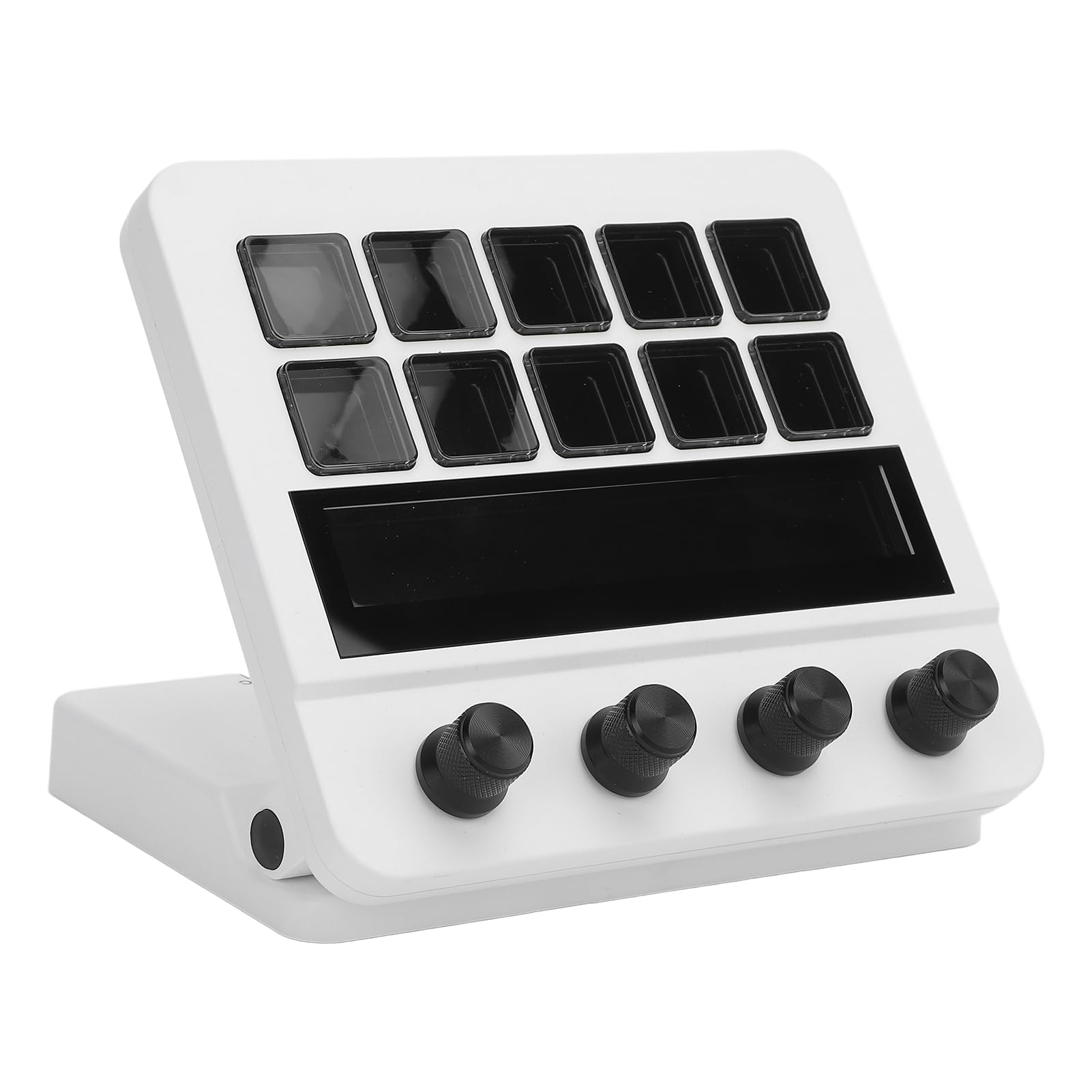 Stream Controller Deck, 10 Boutons LCD Personnalisables avec Dispositions Dynamiques pour PC et OS X, Clavier de Contrôle Studio pour Le Streaming, Le Son et L'éclairage