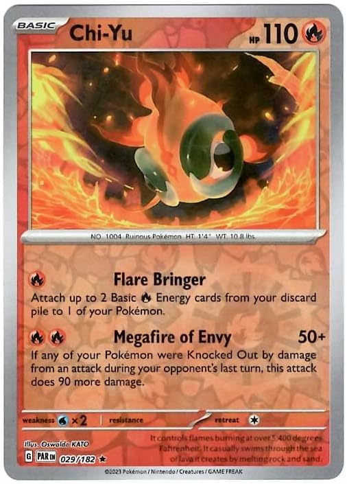 Pokemon - Chi-Yu 029/182 - Paradox Rift - Reverse Foil - Single Card