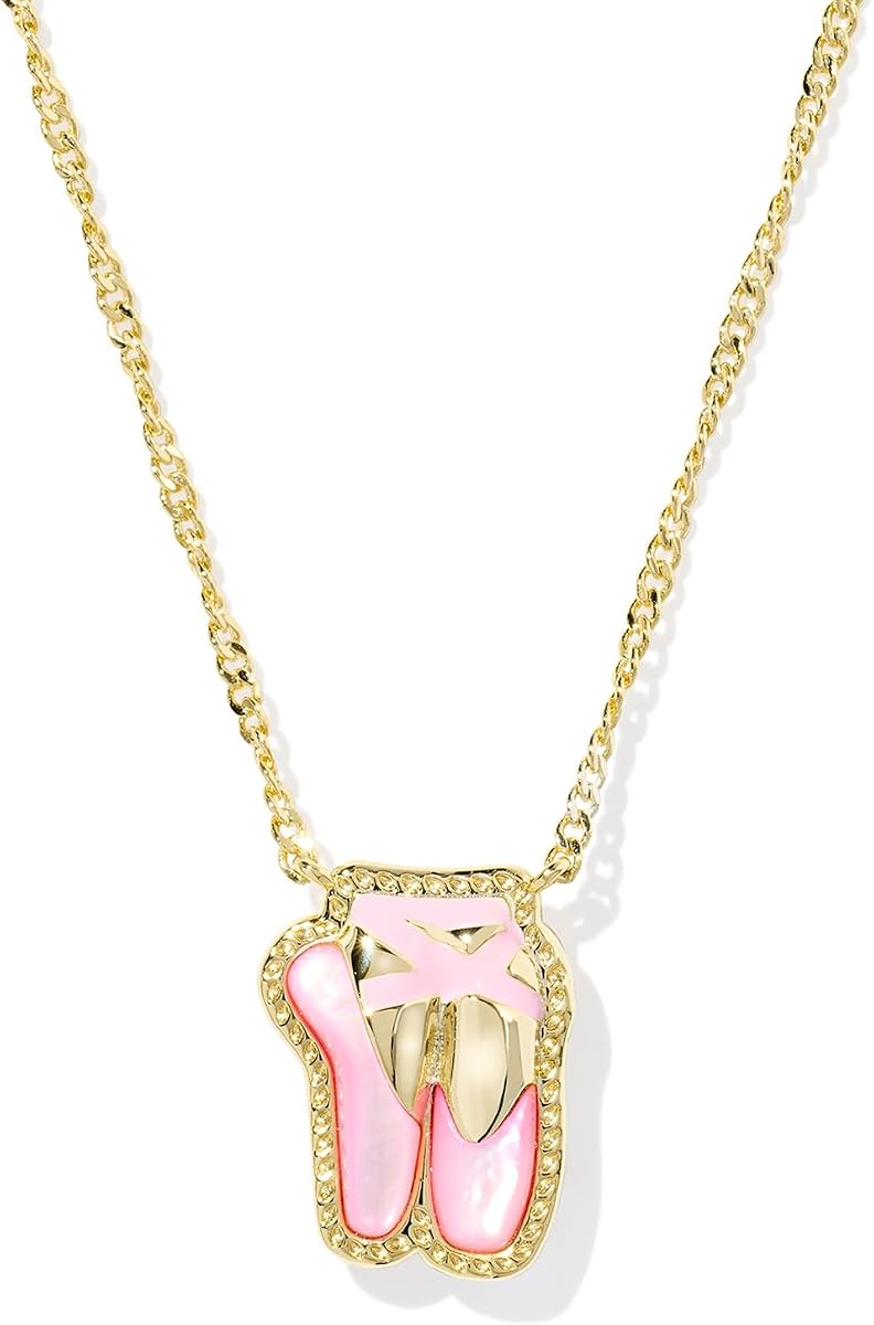 Collar con colgante corto de ballet, joyas de moda para mujer