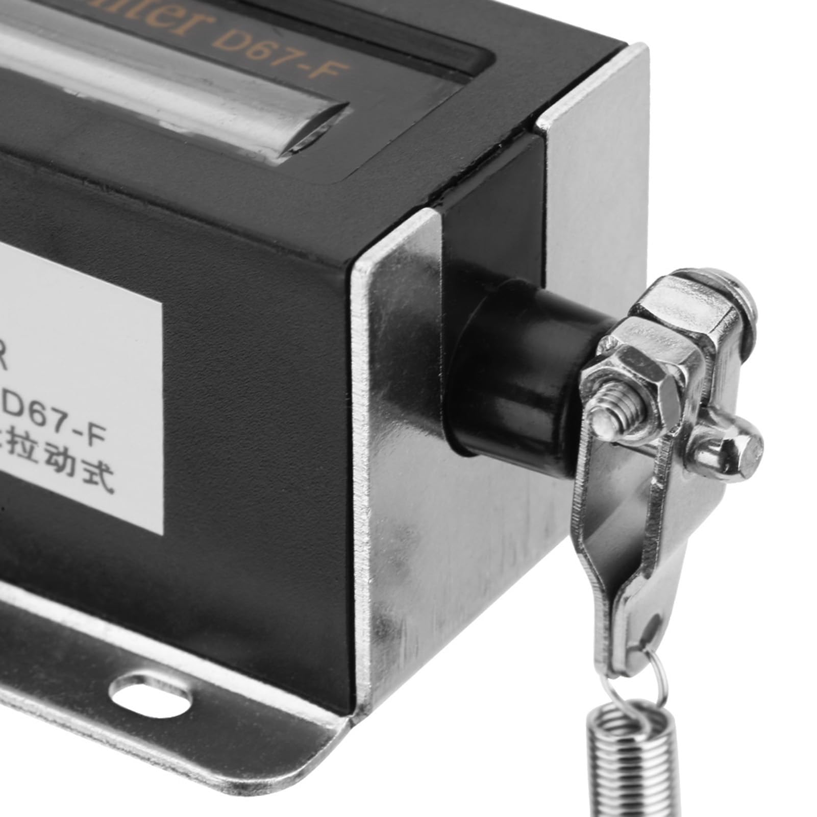 Contatore Meccanico Manuale a 5 Cifre, Tipo Pull, 0-99999, Azzerabile, per Conteggio Industriale, Fissaggio a Vite, Modello D67F
