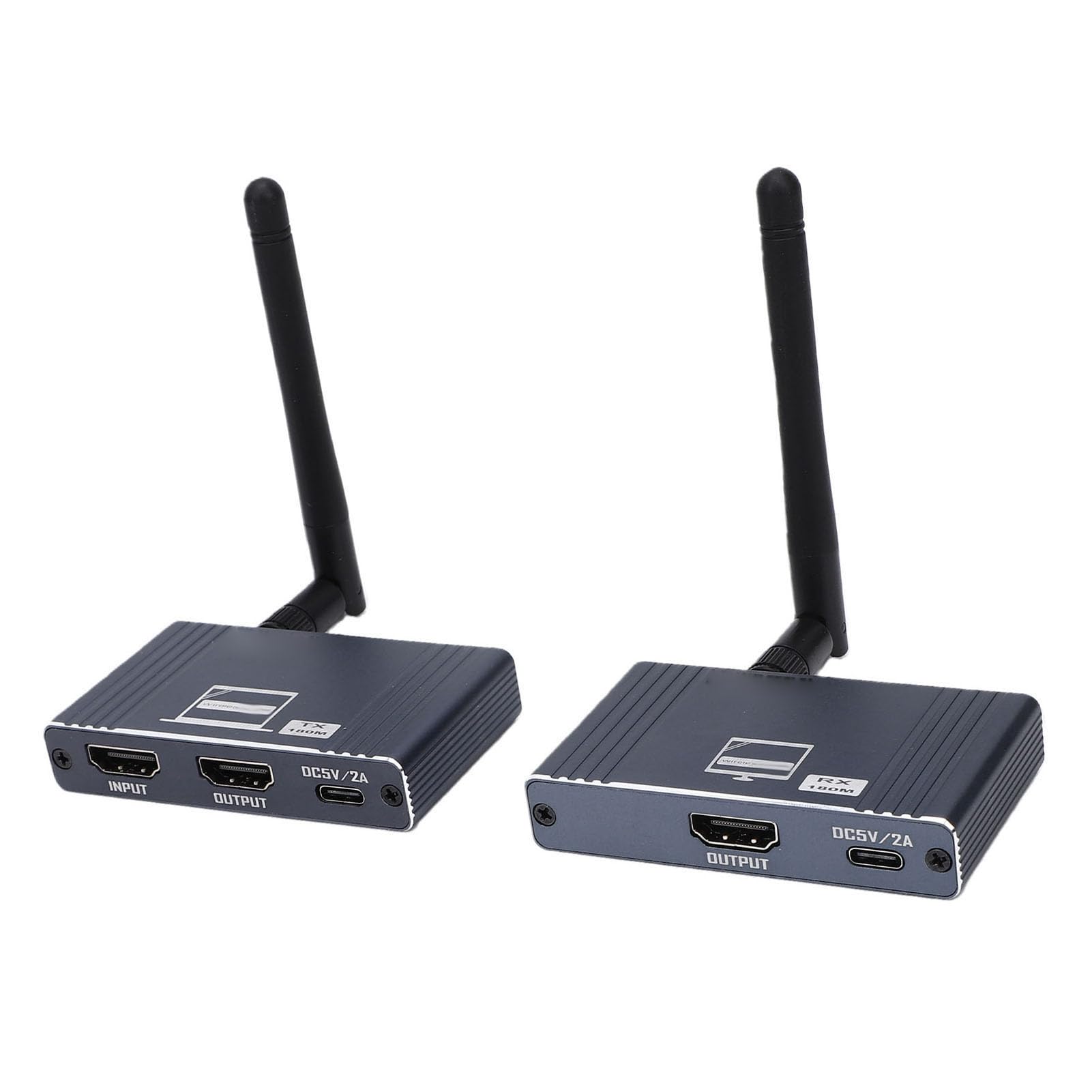 CCYLEZ Extender Wireless 1080P, Kit Ricevitore Trasmettitore a Lungo Raggio 200M con 2.4G 5G Dual Band 1080P 60Hz per Streaming di Giochi per PC Home Theater