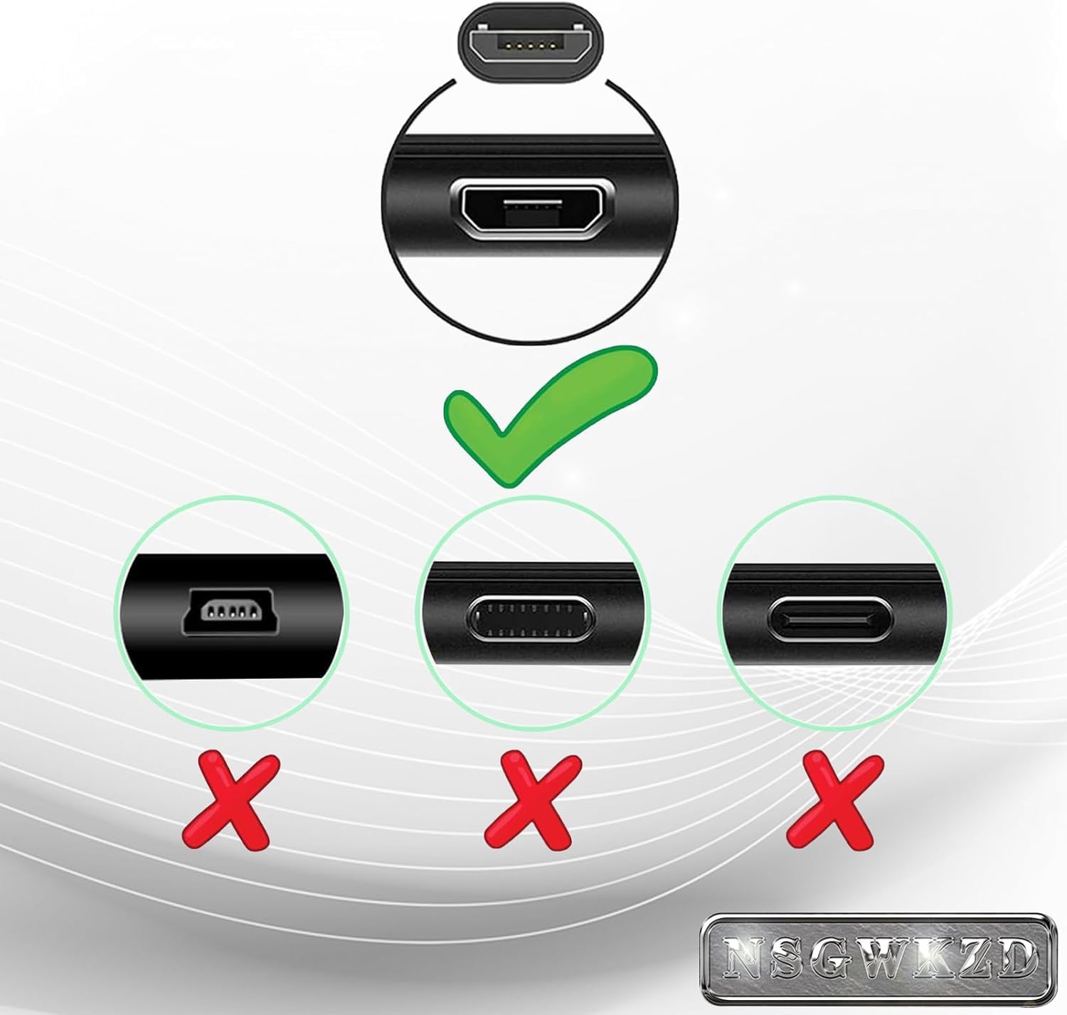 Cavo di alimentazione di ricambio da 3 m per Roku Streaming Stick, Roku Express Plus, Express 4K/+ Roku Premier/Plus, cavo di ricarica lungo micro USB