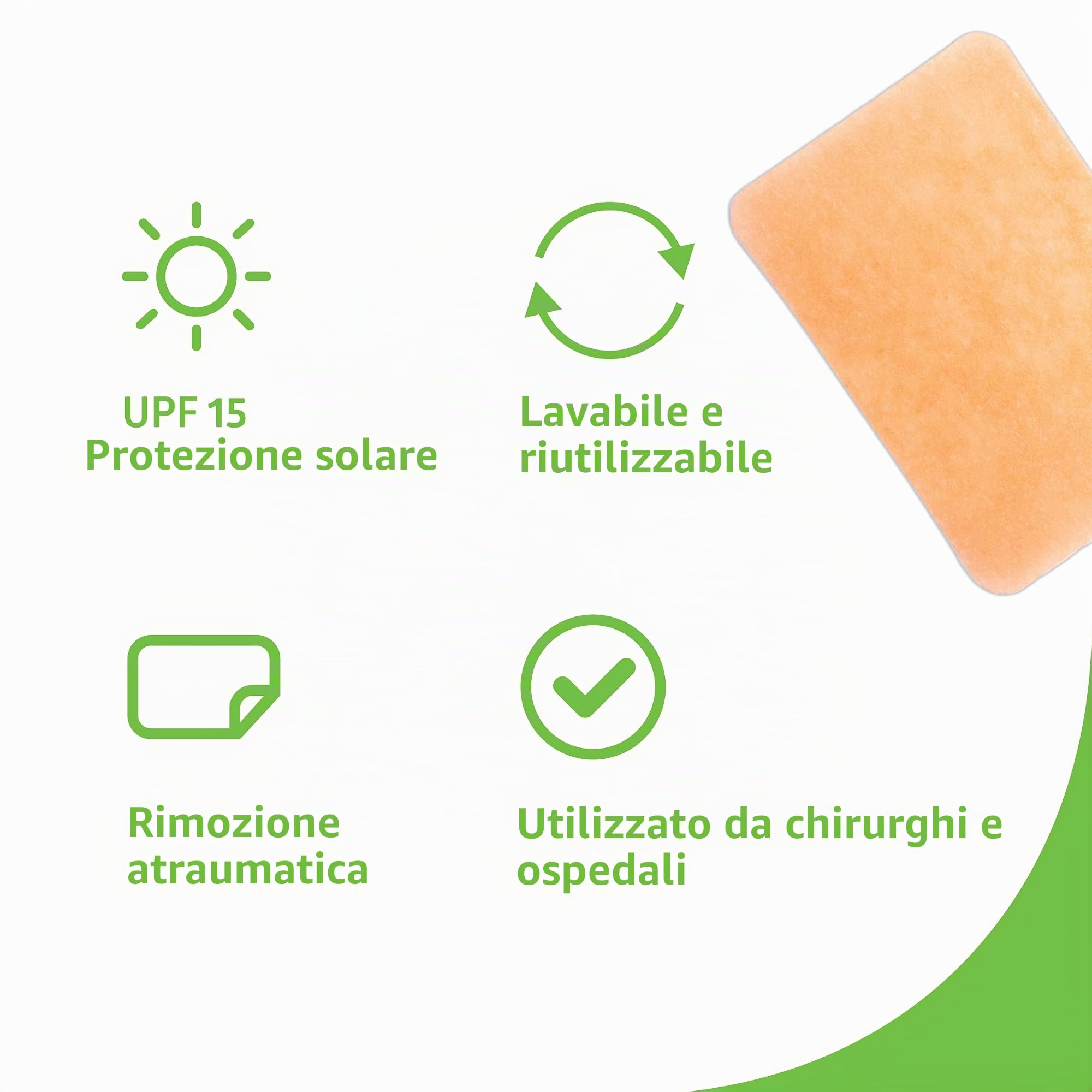 Skin feel - Riduce Tutti i Tipi di Cicatrici e Ustioni - Silicone Medico - 5 Piastre Sottili - Sana e Previene Cheloidi e Cicatrici Ipertrofiche (4 x 30cm)
