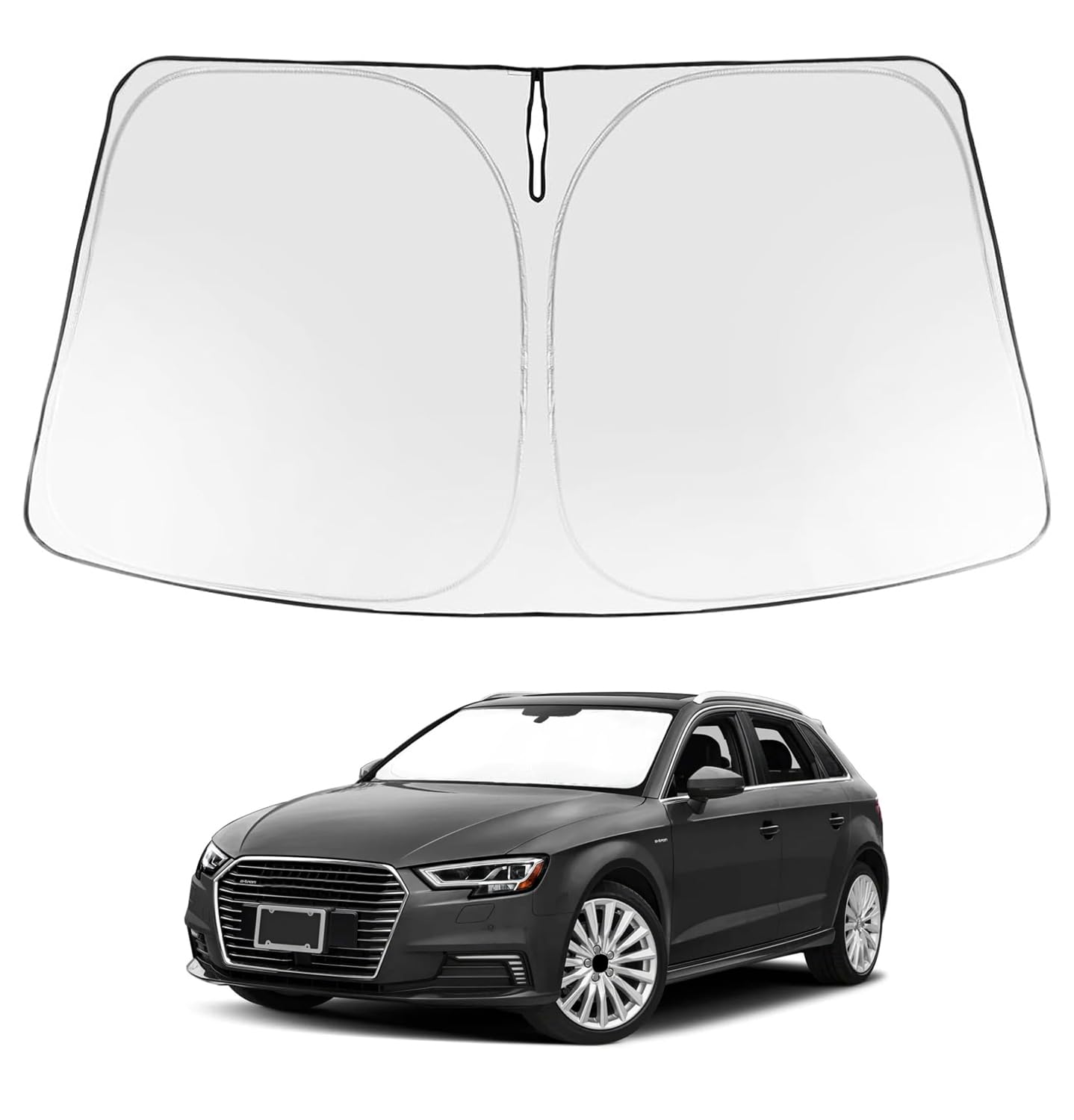Proadsy Custom Fit 2015-2020 Audi A3 Windshield Sun Shade, Blocks Heat
