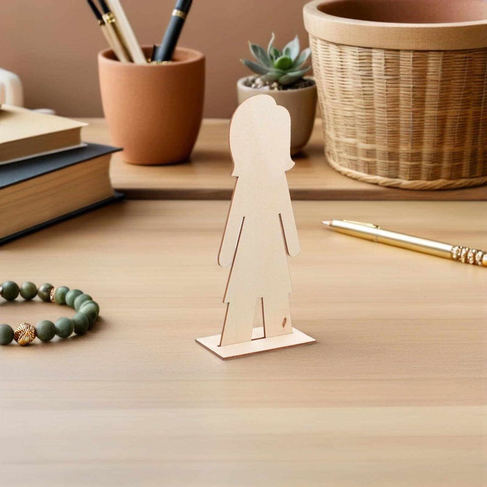 Recortes de Madera Forma de Personas para Manualidades 40piezas
