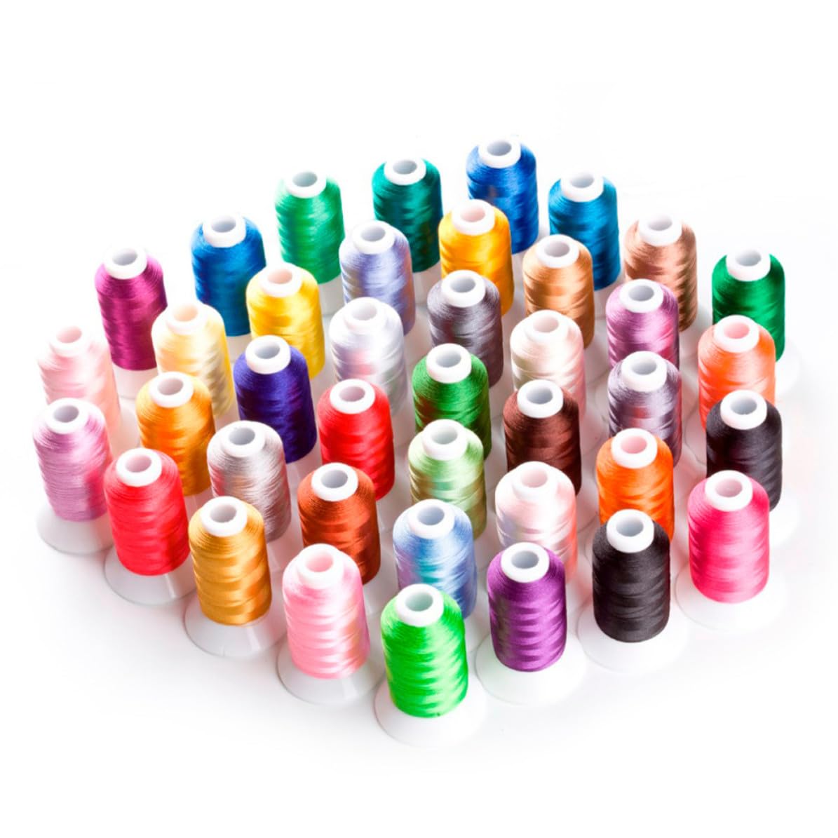 Mobestech Hilo de Bordar de Poliéster 120d/2 para Punto de Cruz 500 Metros, Alta Resistencia y Colores Surtidos Adecuado para Proyectos DIY Infantiles Color Aleatorio
