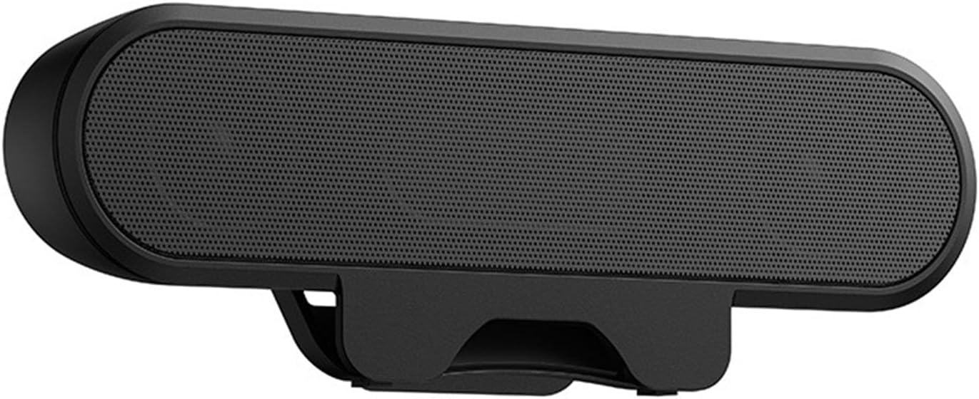 ASHATA USB Speaker Bar, Stereo Computer Speakers with Loud Sound, Volume Control, Clamps to Monitor, for Desktop PC