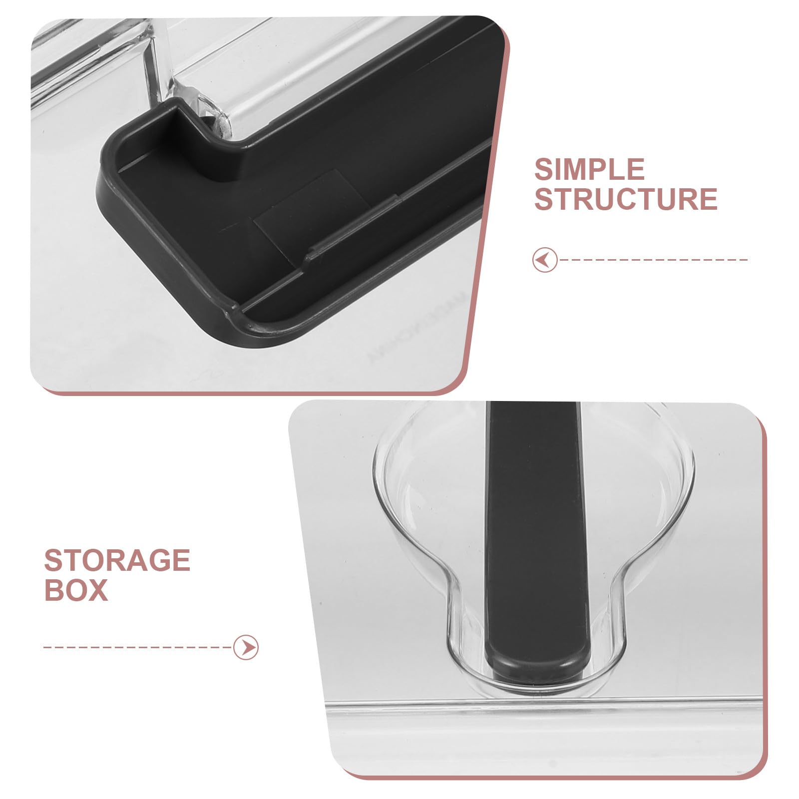 Organizador portátil para Lentes de cámara: Caja de Almacenamiento de plástico Transparente con Tapa y asa para Guardar Equipos fotográficos y Lentes. Medidas: 11,4 x 7,5 x 6,9 Pulgadas.