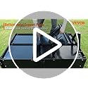 VEVOR Heavy Duty ATV Dump Cart - Steel Tow Behind trailer, 750 lbs, 15 Cubic Feet Garden Utility with Removable Sides