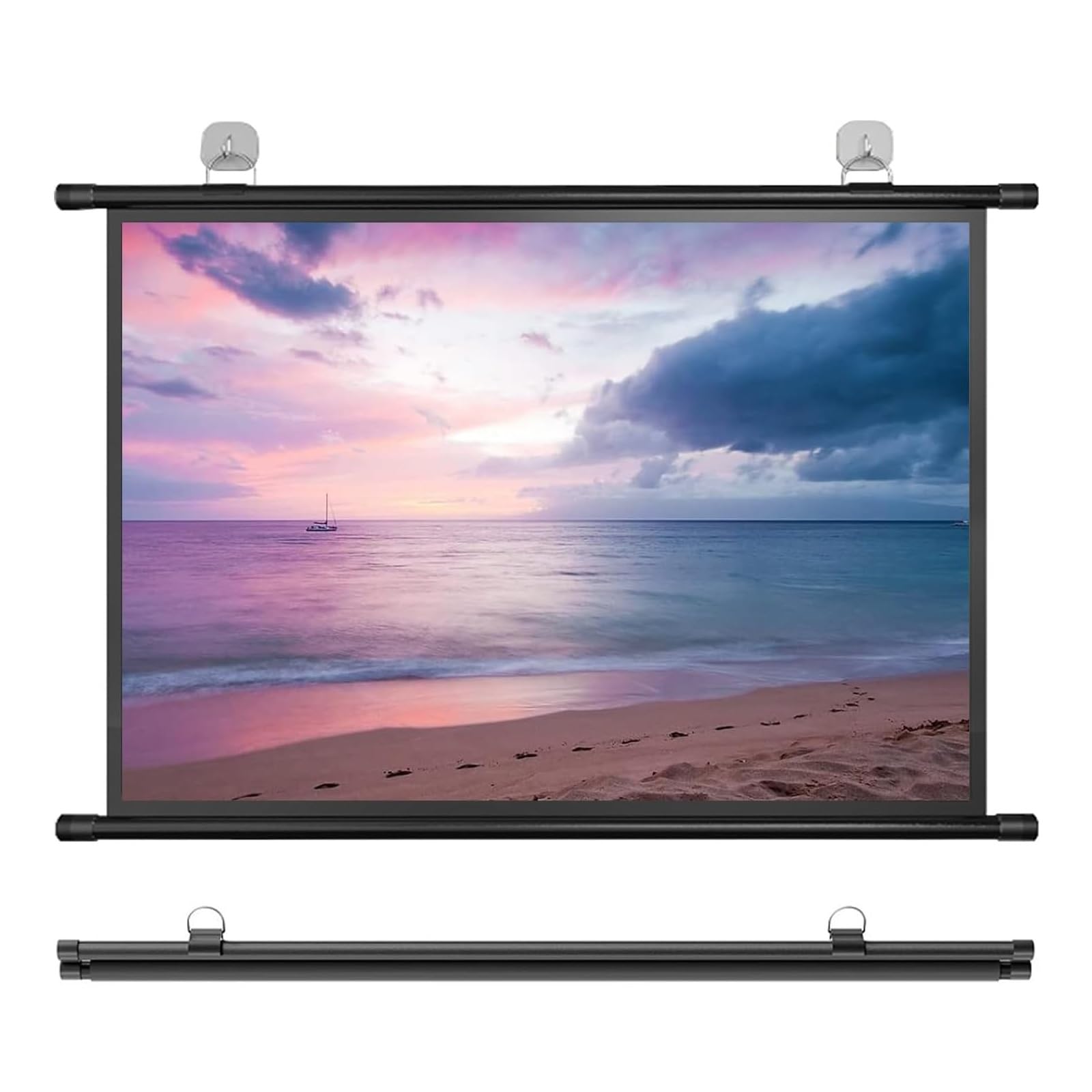 Amazon.co.jp: 手動吊り下げ式 プロジェクター スクリーン