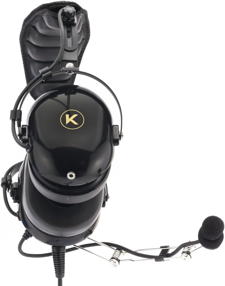 Tech Deals 🔥 KORE AVIATION P1 PNR Mono Pilot Aviation Headset with MP3 Support Bundle with Carrying Case (2 Items)