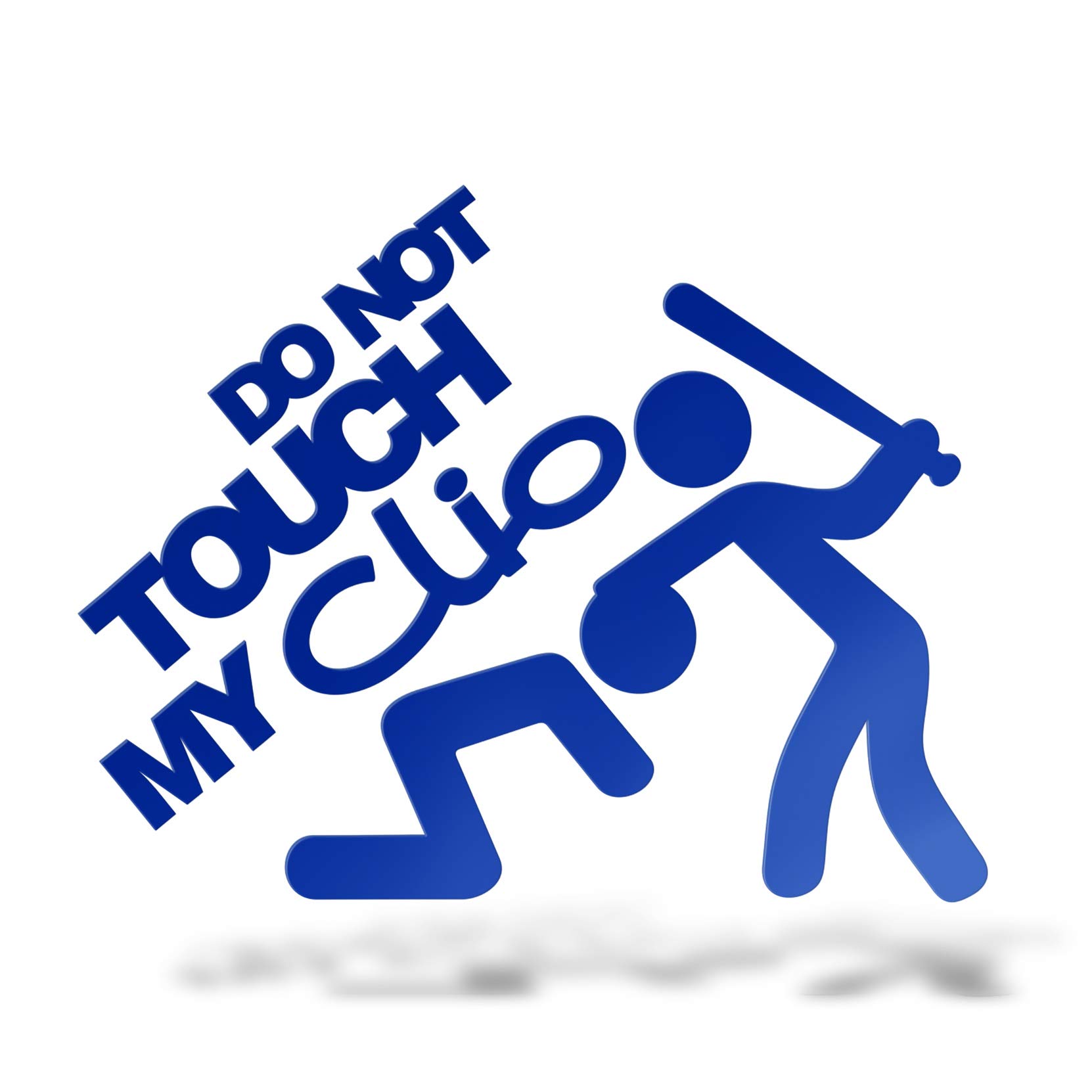 Aufkleber „Do Not Touch My Dub“ Für Renault Clio – Schwarz, 12 Cm, PVC