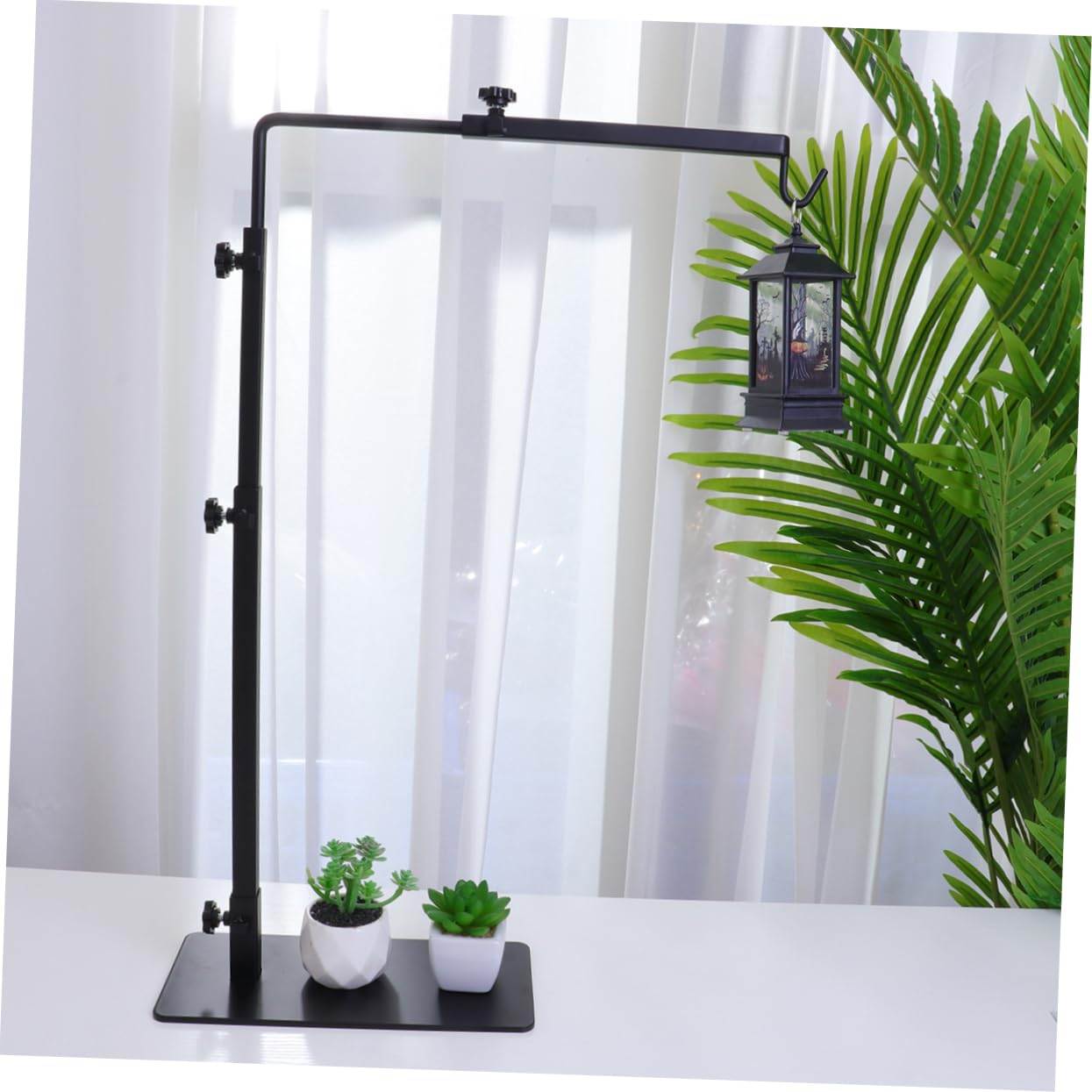 Supporto per Lampada da Basking per Rettili, Ferro Nero | Struttura, per Acquario e Vasca, Sostiene L’illuminazione per Serpenti e Rettili