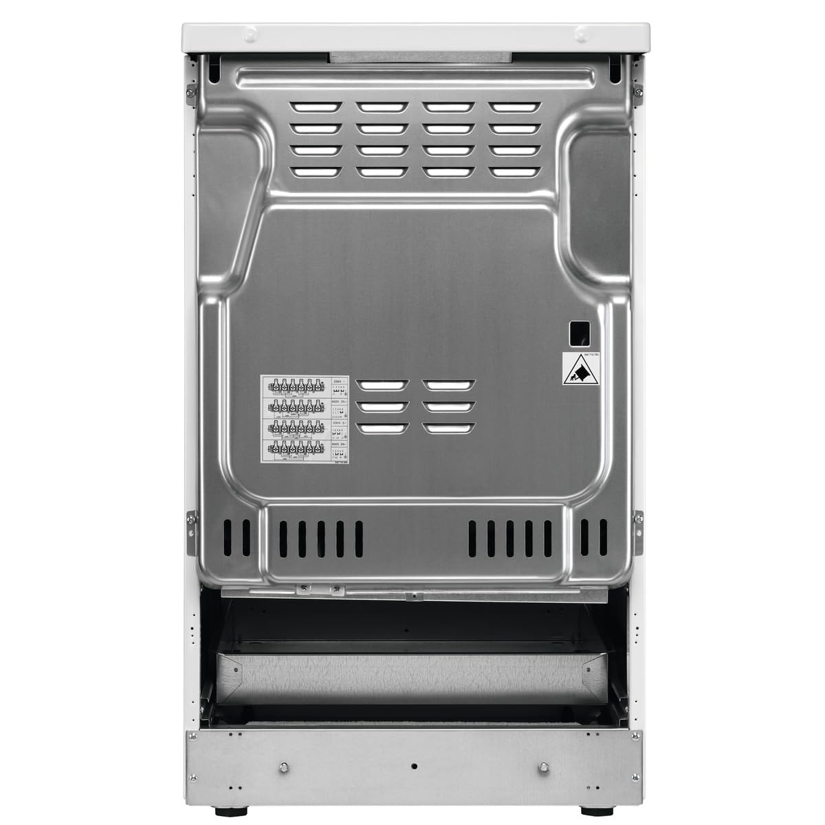 AEG Standherd mit Glaskeramik-Kochfeld, 50cm, A, 1 Paar Teleskopschienen, Bräterzone, Mehrkreiskochzone, Versenkknebel, Grillfunktion, Display mit Uhr, Mattschwarz, CCB54492BB