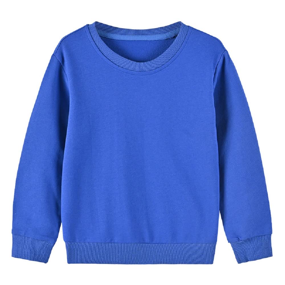 MSGRAY Boys Girls Tshirts Thin Crewneck Sweatshirts Toddler Baby Sweatshirt Solid Cotton Soft Long Sleeve Active Pullover