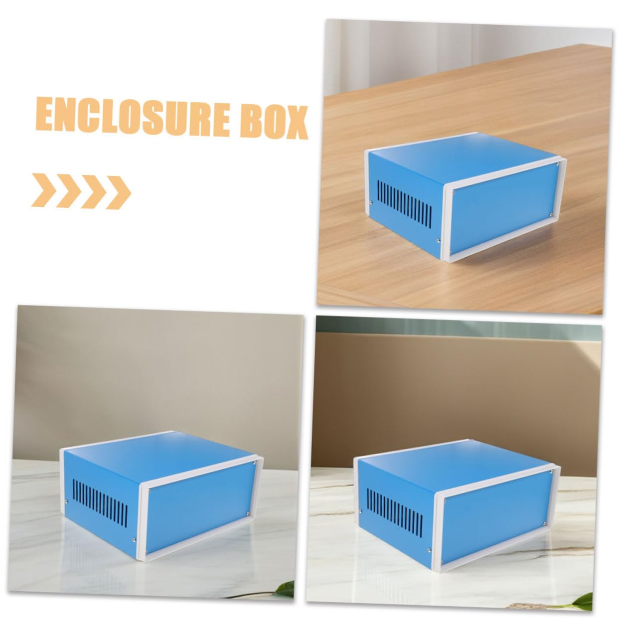 Ciieeo 2pcs Metal Junction Box Electric Box Electronic Project Enclosure Sturdy Metal Shielding for Outdoor Use
