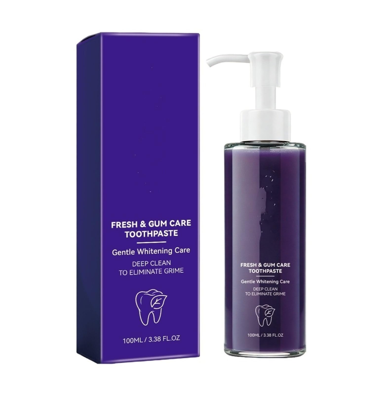 Pasta de dientes de menta 100ml | Rica textura de espuma Limpieza suave de superficies Aliento fresco Tubo de cuidado bucal diario(3pcs)