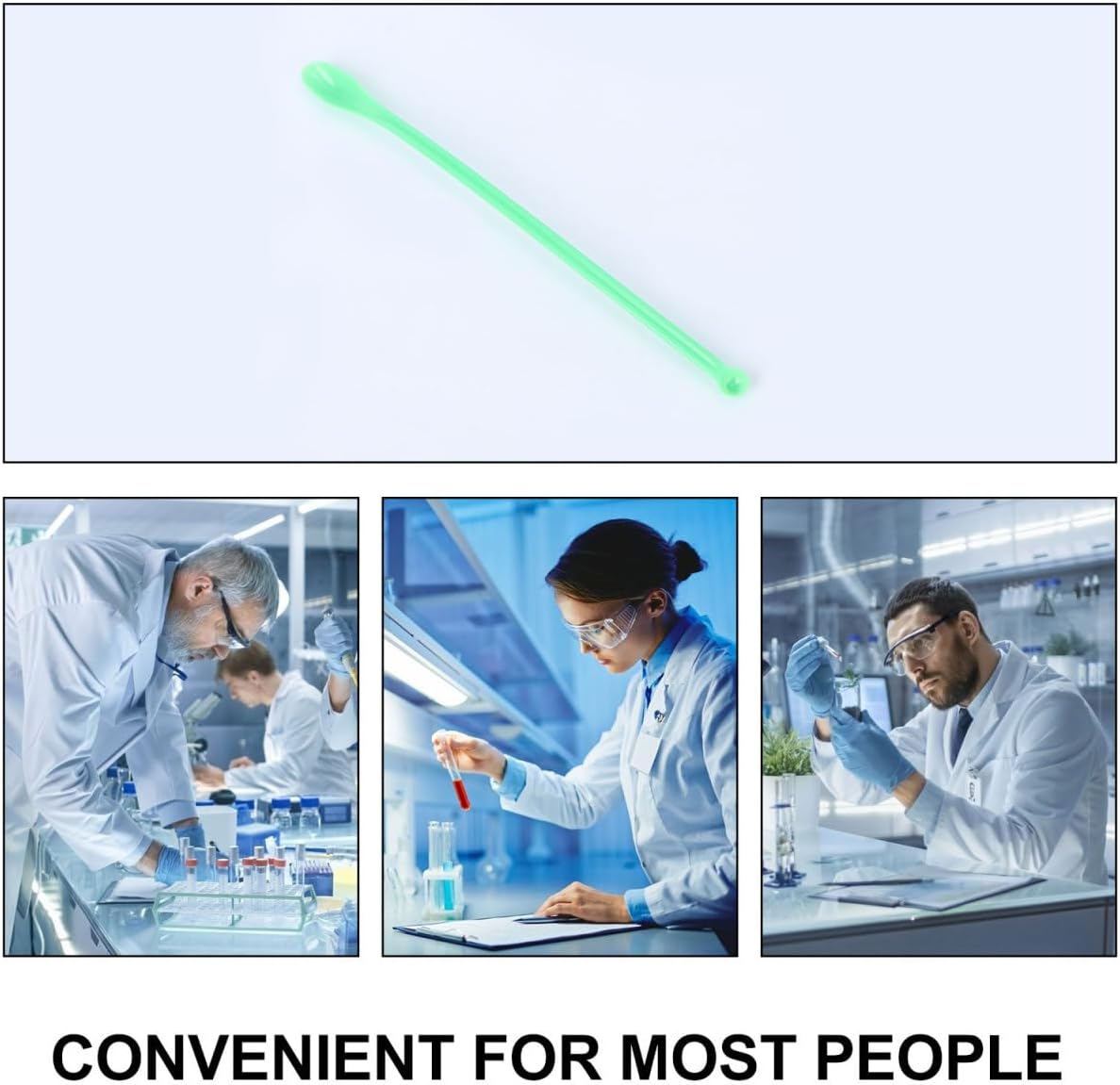 Mikikit Plastic Lab Scoops Disposable Mixing for Sampling and Laboratory Use 100 Pieces