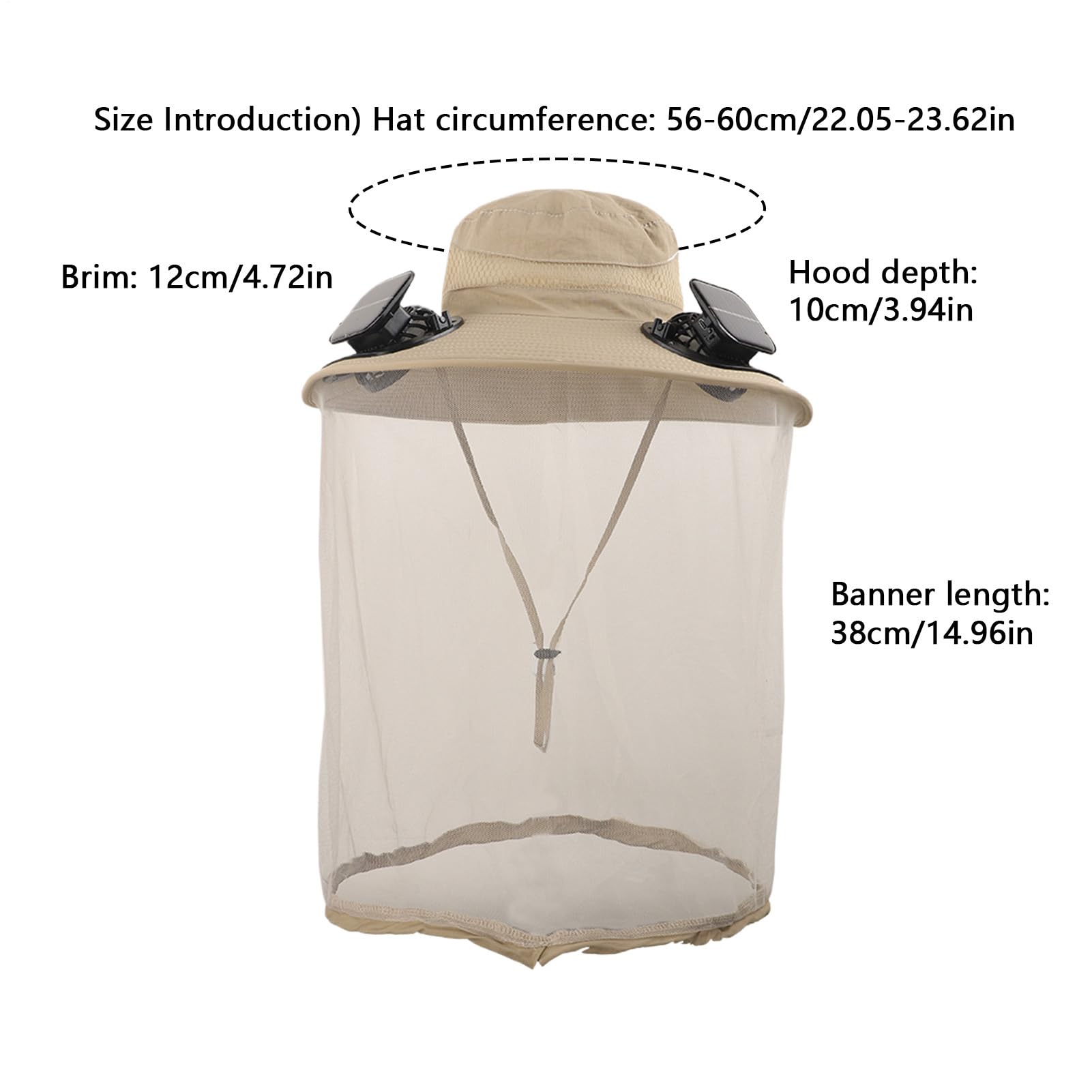 Cappello ventilatore solare a tesa larga Bucket da pesca UPF50+ traspirante | Cappello a tesa larga per escursionismo, campeggio, spiaggia, sport all'aperto, per spiaggia, compleanno, outdoor