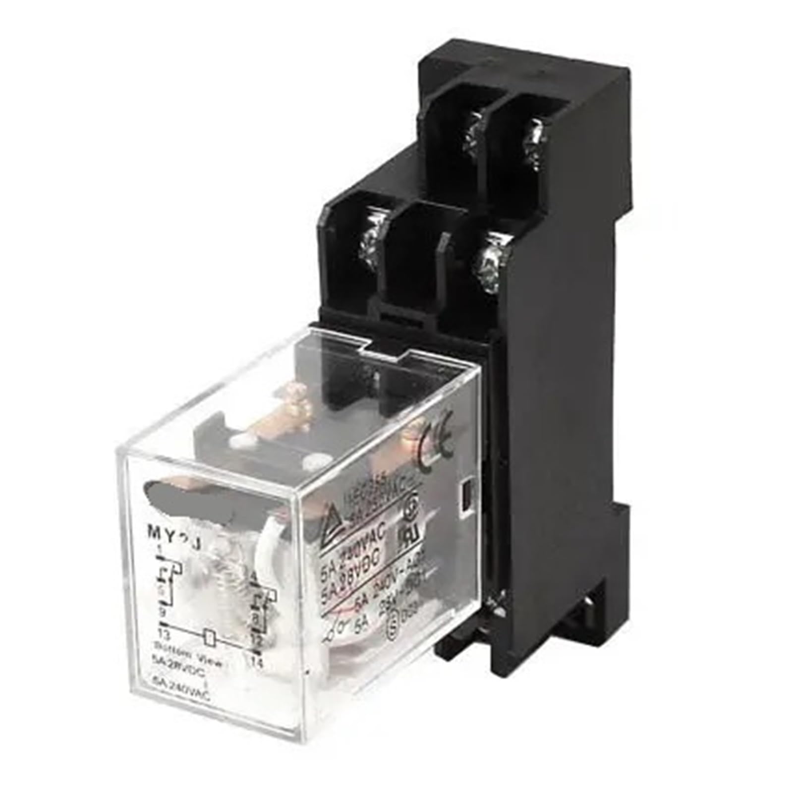 Relé electromagnético MY2J para solucionar fallos de conmutación en CA 6V 5