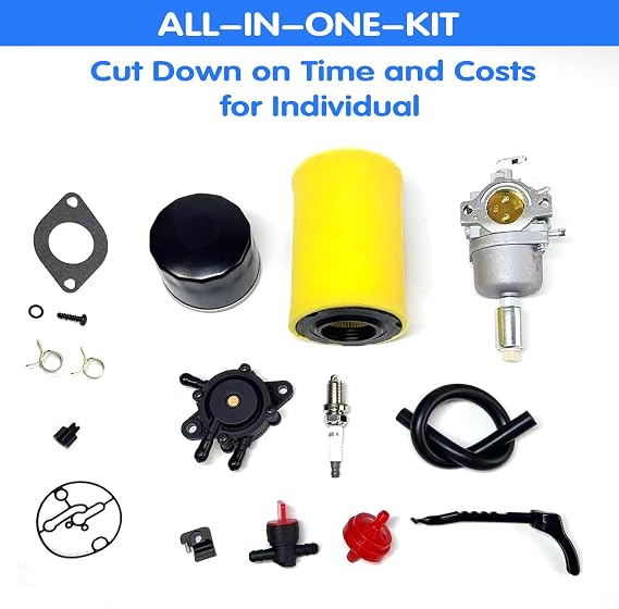 D110 D105 Carburetor for John Deere D105 D100 D110 17-21 HP Lawn Tractor Engine, Carb with Tune-Up Kit Replaces for LA105 LA110 LA115 LA125 X120 X145