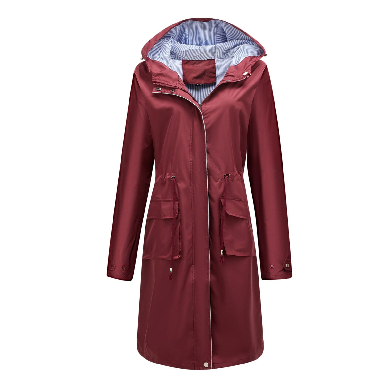 Cappotto Impermeabile Invernale Lungo In Poliestere Donna Pfc 2026 Zpperhooded Giacca A Bambina Running Antipioggia Moto Antivento Trekking Da Corsa Sportiva Cerata Per Pioggia Nero