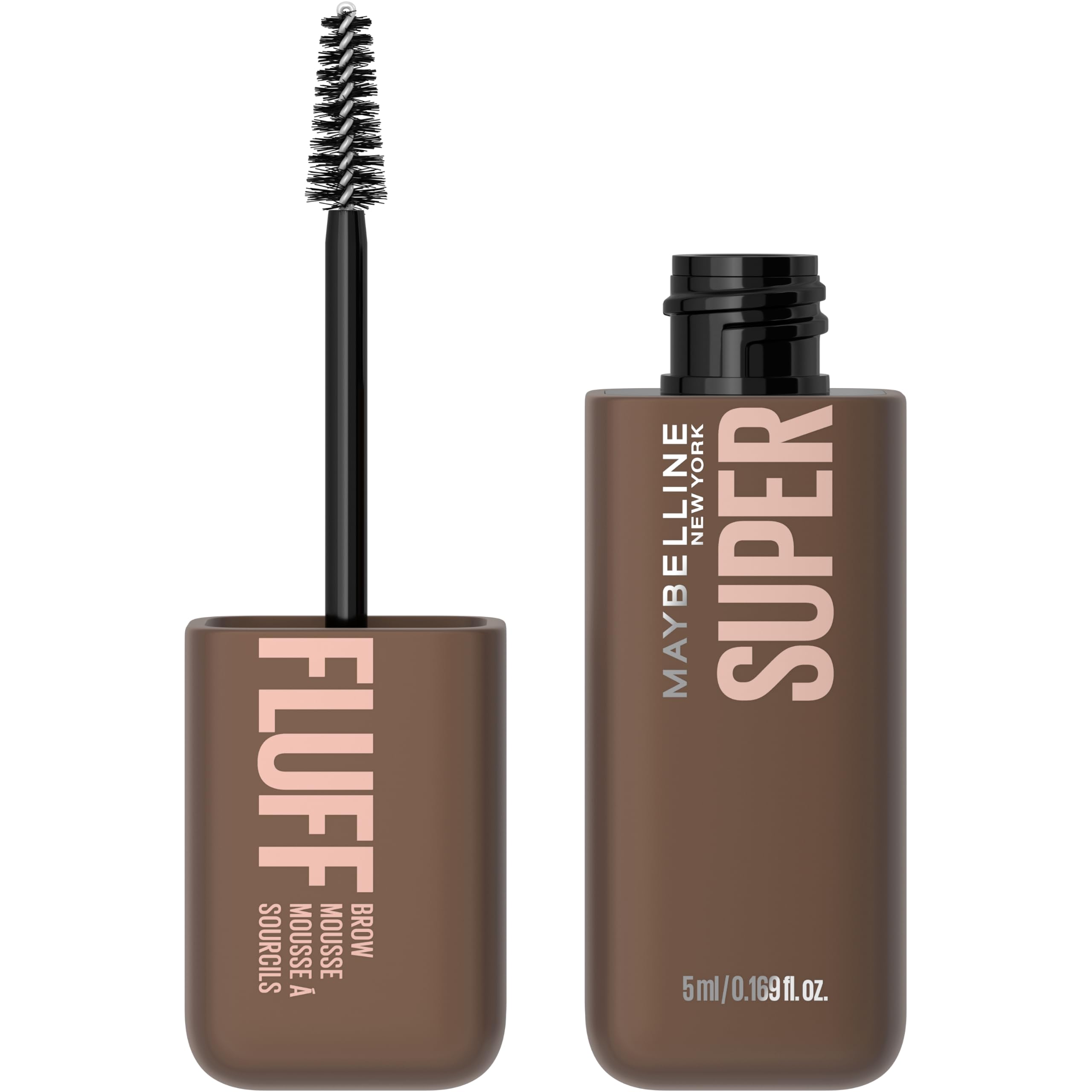 Maybelline New York Superfluff Brow Mousse, Soft, Full Brows, All Day Wear, Airy Volumising Mousse, Stiff Resistant, Flake Resistant, Deep Brown (Shade 260)