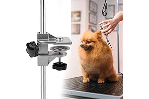Pet Grooming Clamp - Essential Arm H-Bar Holder Aid Accessory for Dog Grooming Tables