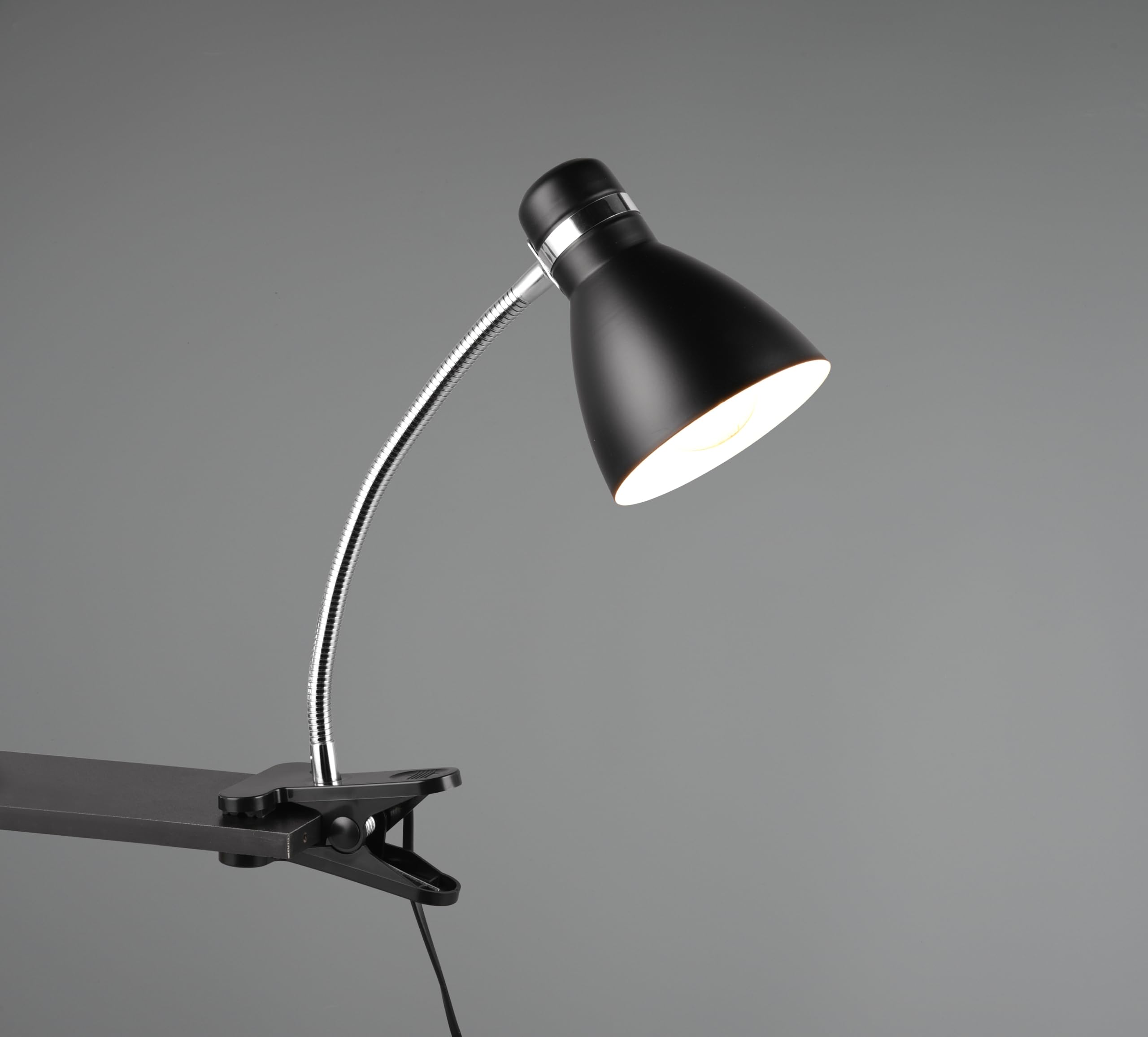 Reality Lampa zaciskowa Harvey R20731232, czarny matowy metal, z wyjątkiem 1x E27, Flexarm