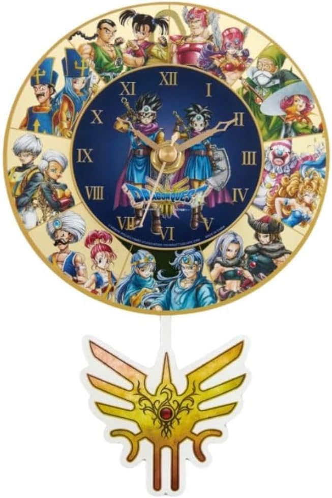 Amazon.co.jp: ドラゴン'クエスト 時計 AM 壁掛け時計 ～HD-2D版DQIII