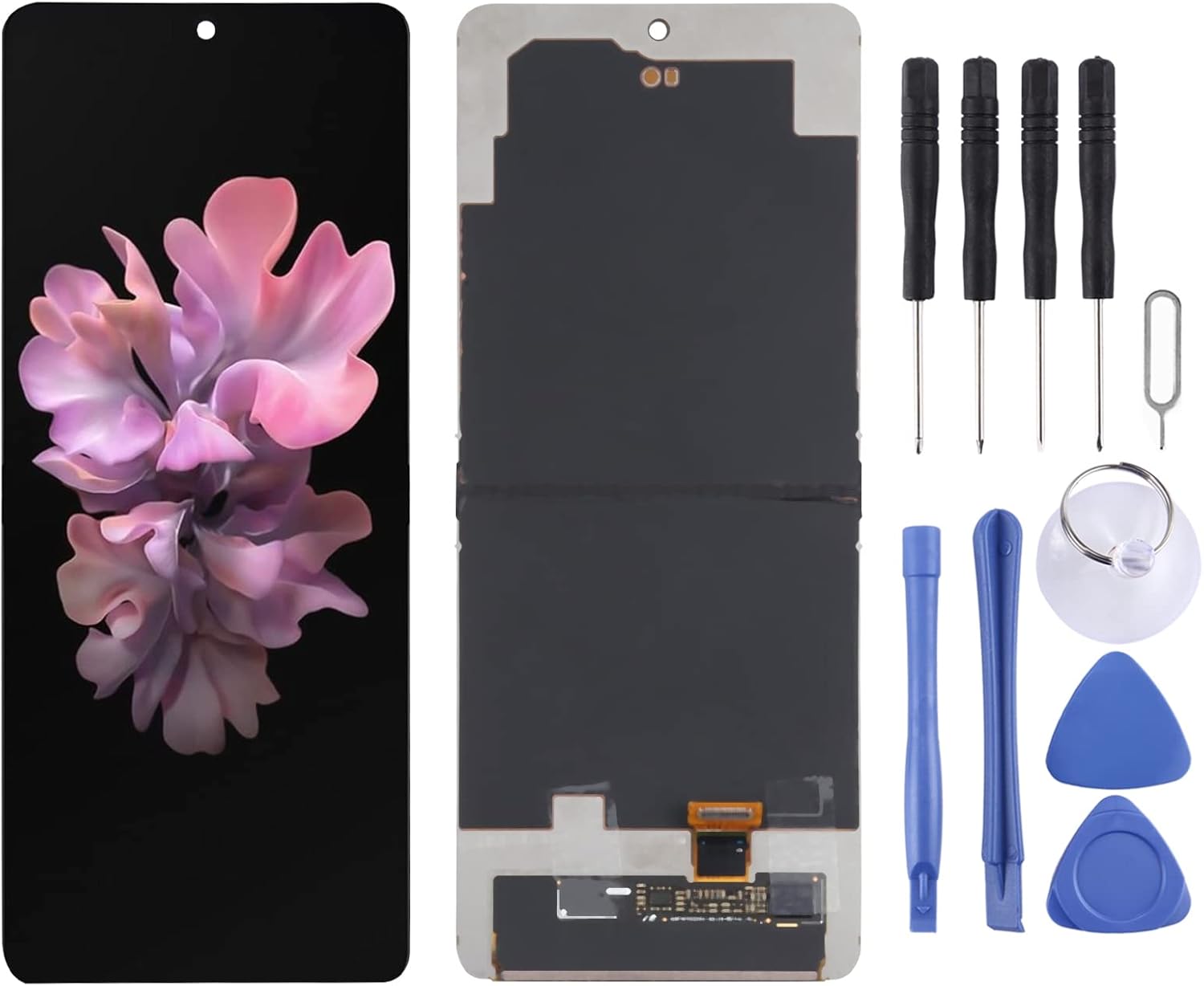 lcd screen for samsung galaxy z flip 5g sm f707 digitizer full assembly