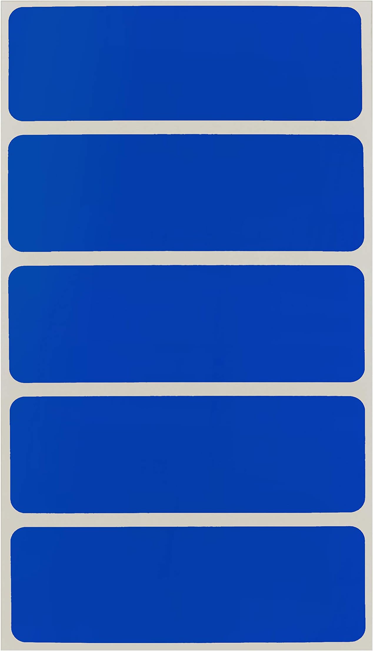 ChromaLabel 1 x 3 Inch Removable Color Code Rectangle Labels, 150 Stickers per Pack, Dark Blue
