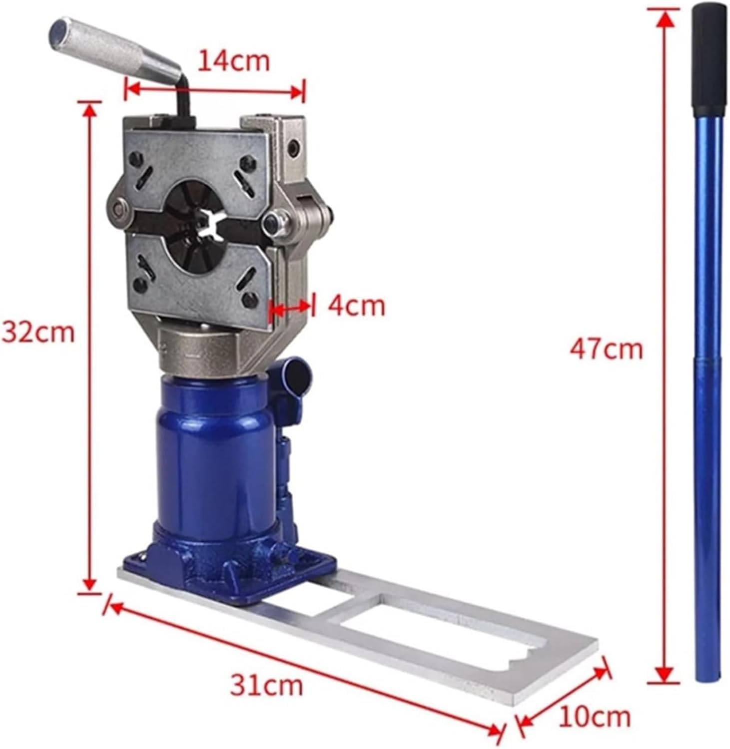 Máquina engarzadora de mangueras hidráulicas para mangueras de Alta presión, portátil y fácil de Usar, engarzado preciso para Aplicaciones automotrices e industriales.