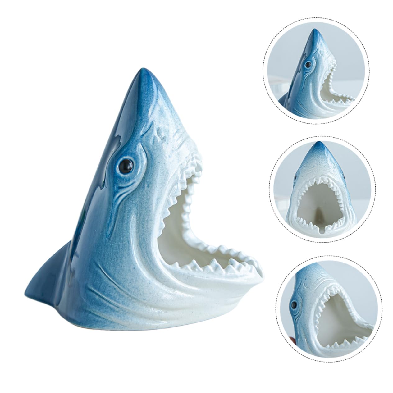 BESPORTBLE 2stücke Kerntyp Keramische Haifigur Für Aquariendekoration Design Für Fischtanks Und Aquarienlandschaften Für Fischliebhaber Und Unterwasserumgebungen
