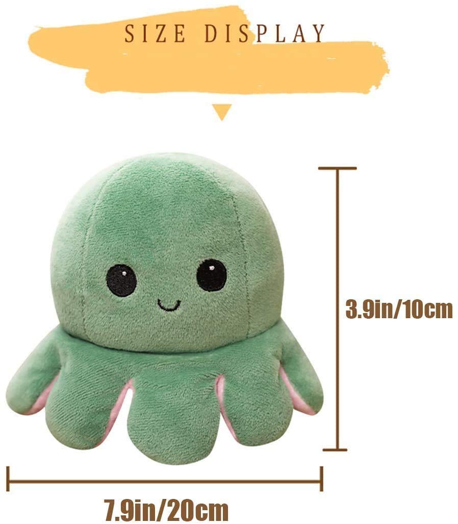 Reversible Octopus Plushie,Double-Sided 