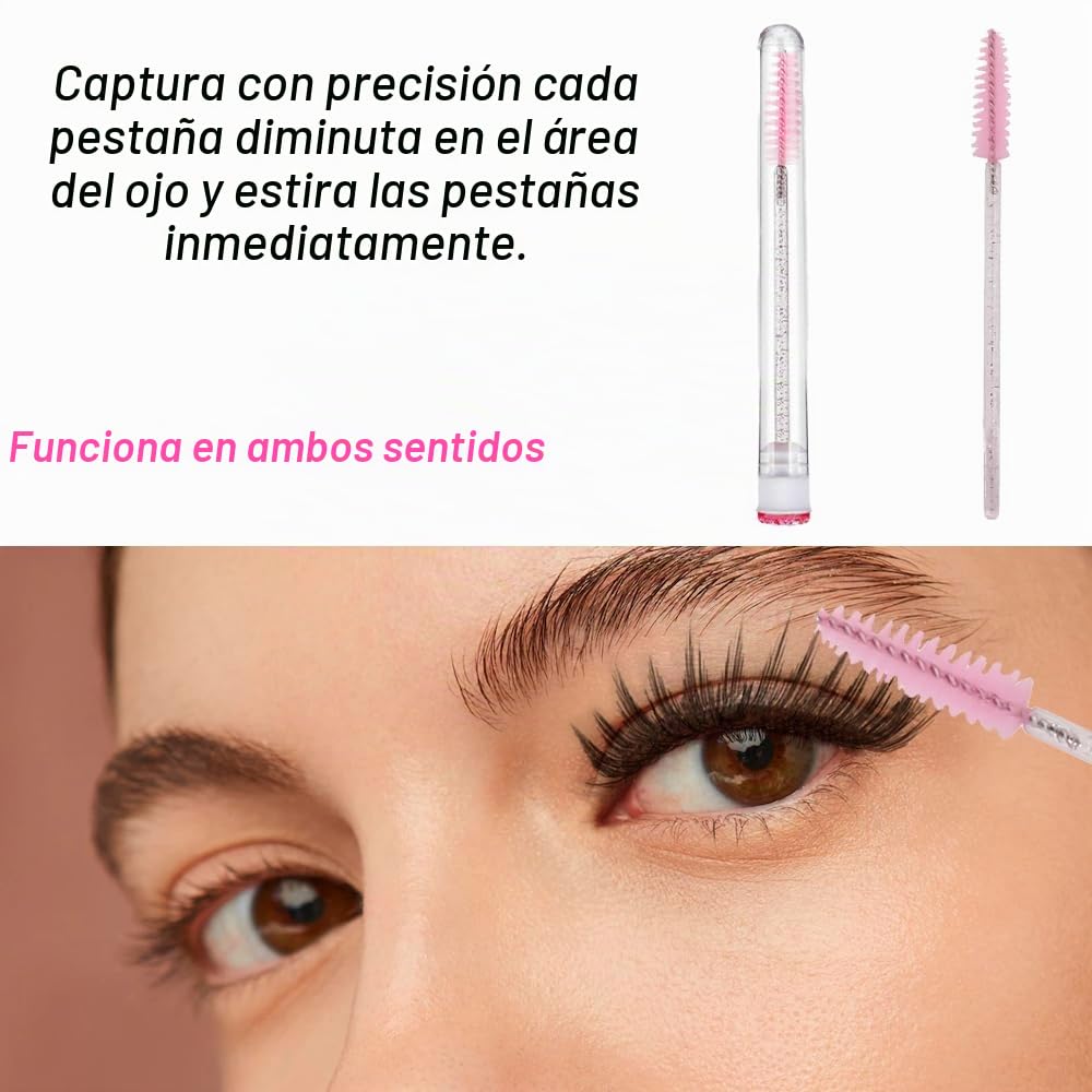 Cepillos para Pestañas 4 Pcs Tubos de Varita de Rímel Vacíos