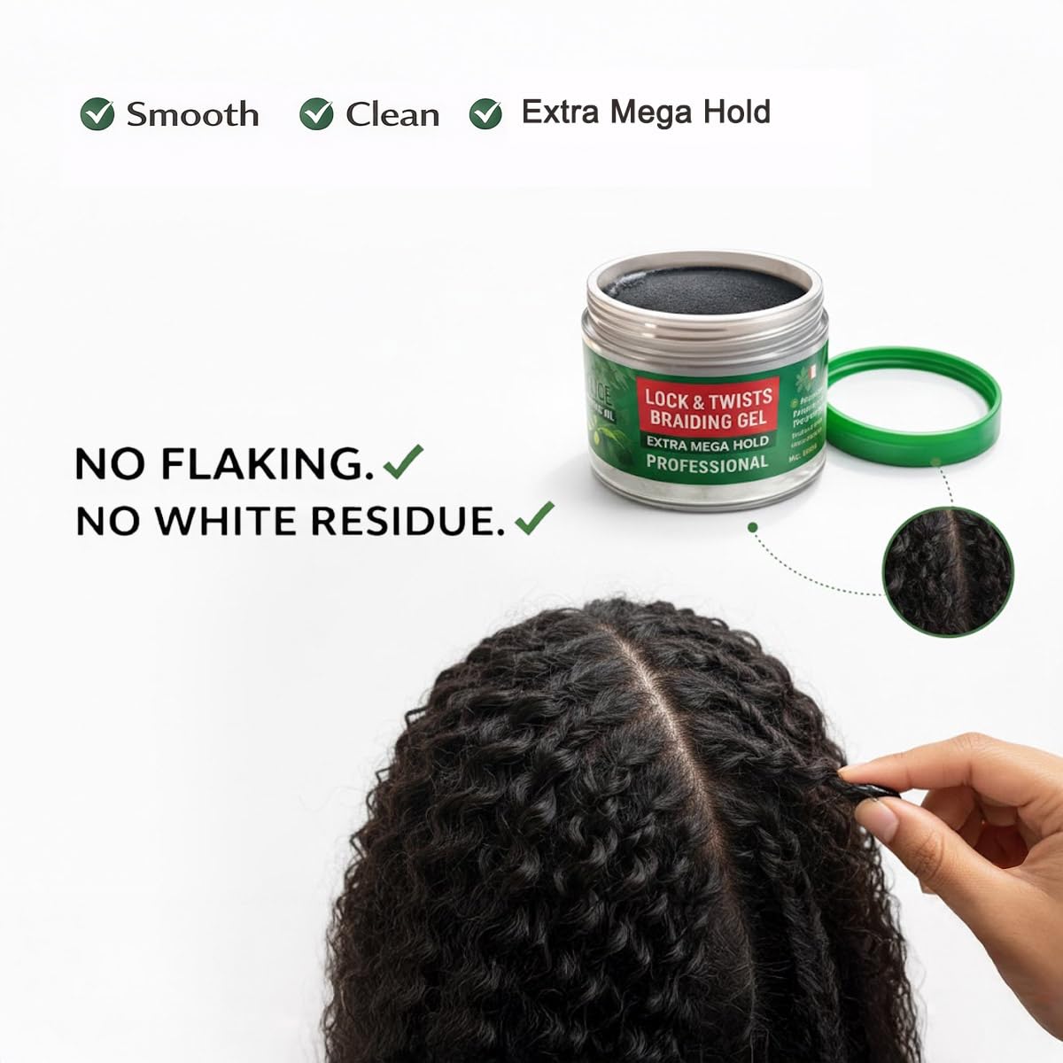 Dr Girls Super Grow Loc & Twists Braiding Conditioning Gel/277.8 g Extra Mega Hold (Avocado + Teebaum)