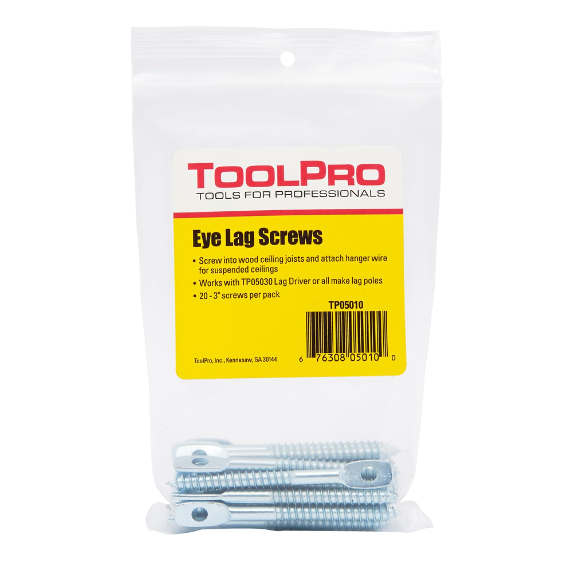 ToolPro Eye Lag Screws - Hang Ceiling Wire -1