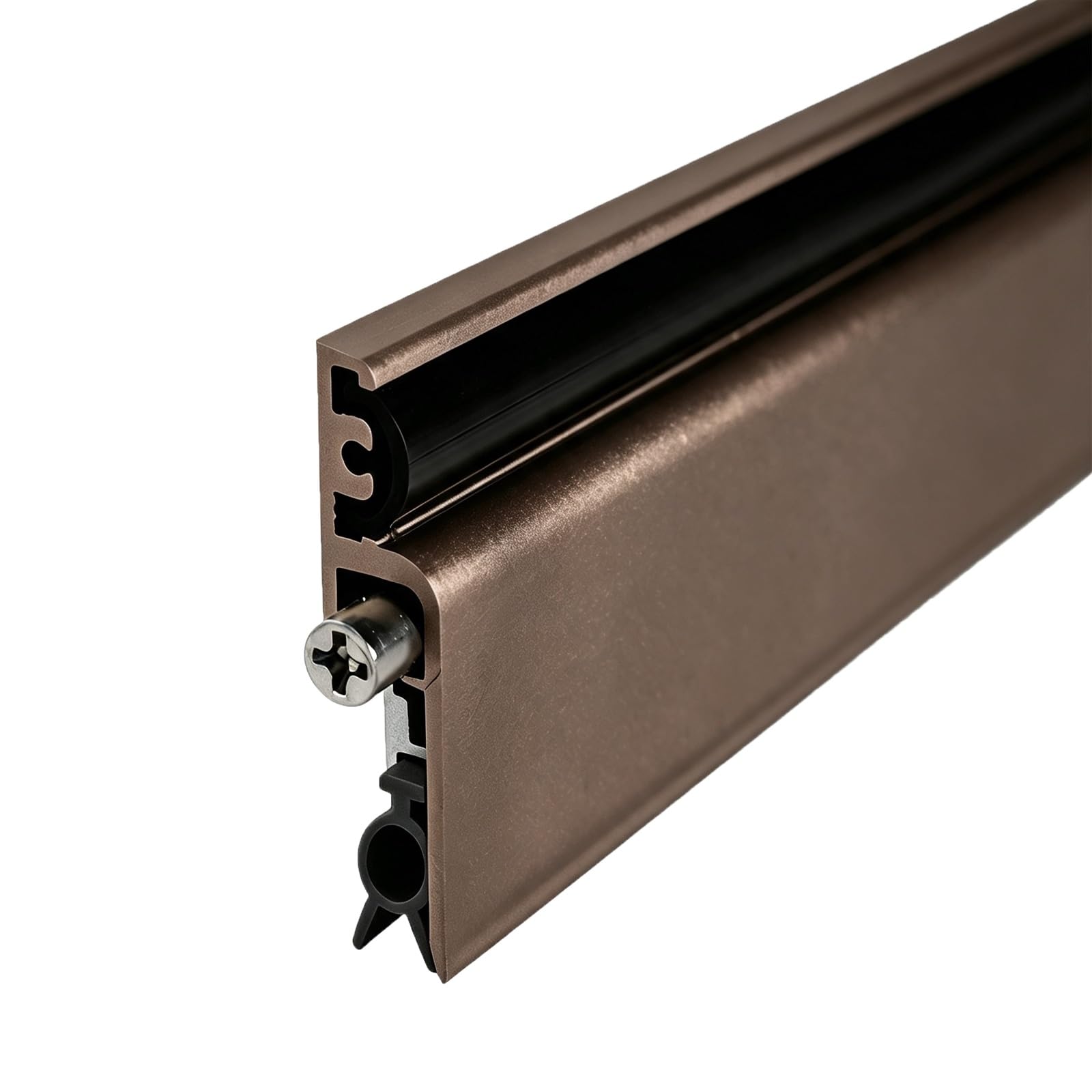 Guarnizione Automatica per Porta Guarnizioni Automatiche per Porte di Dimensioni Personalizzate | Ritagliabile E Antivento, Blocca Rumore E Polvere, Paraspifferi Decorativo(Brown,90 cm (35.4 in))
