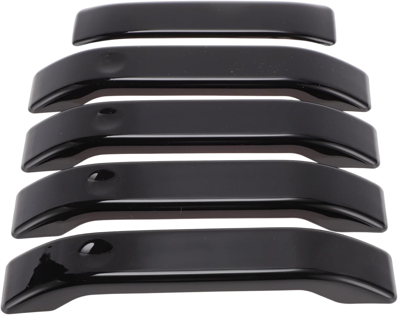 Exterior Door Handle Cover Trim Front Left Front Right Rear Left Rear Right Tailgate Door Handle Cover for Ford F150 4 Doors 2004-2014 Black 1 Set