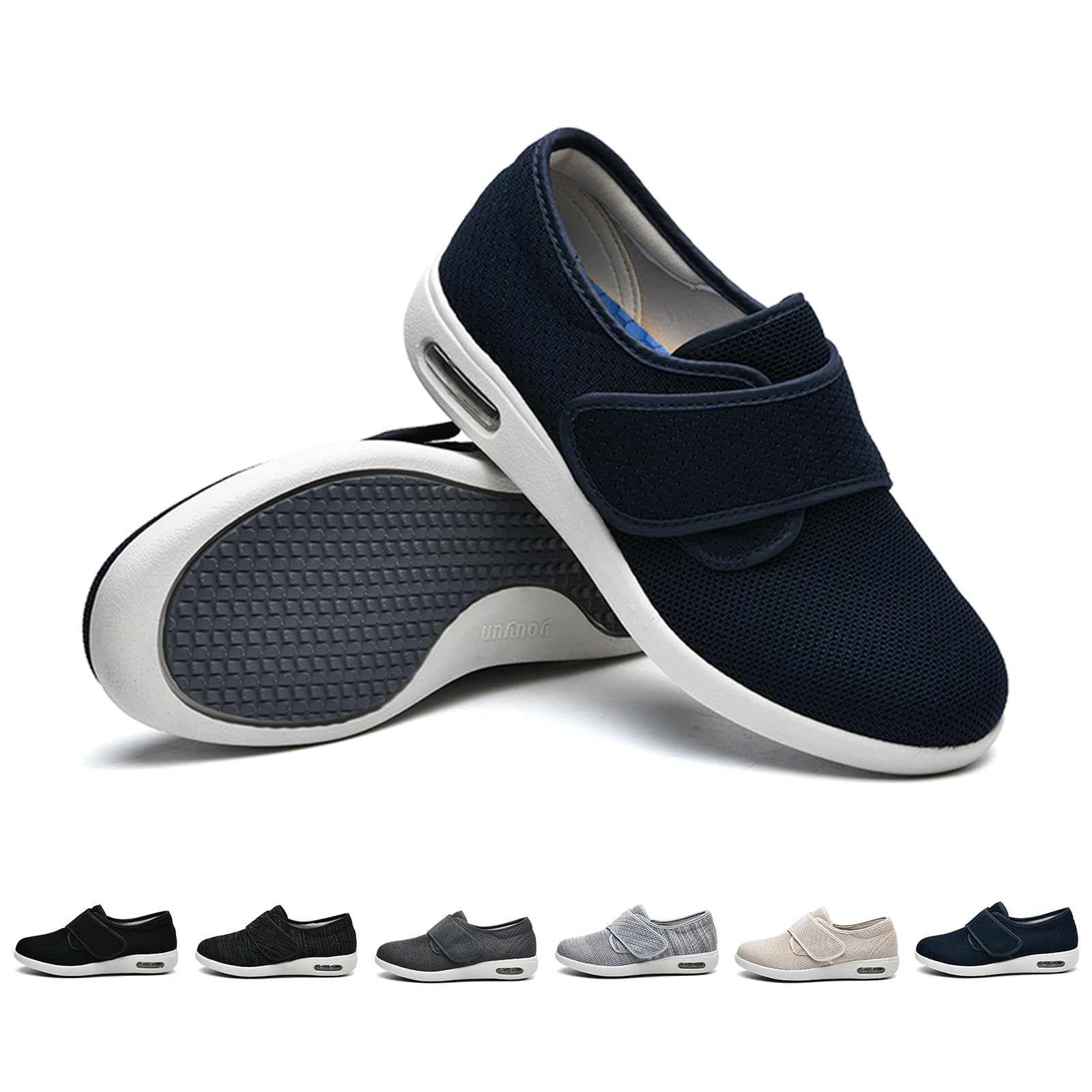 Zapatos para personas mayores ligeros con cámara de aire para caminar