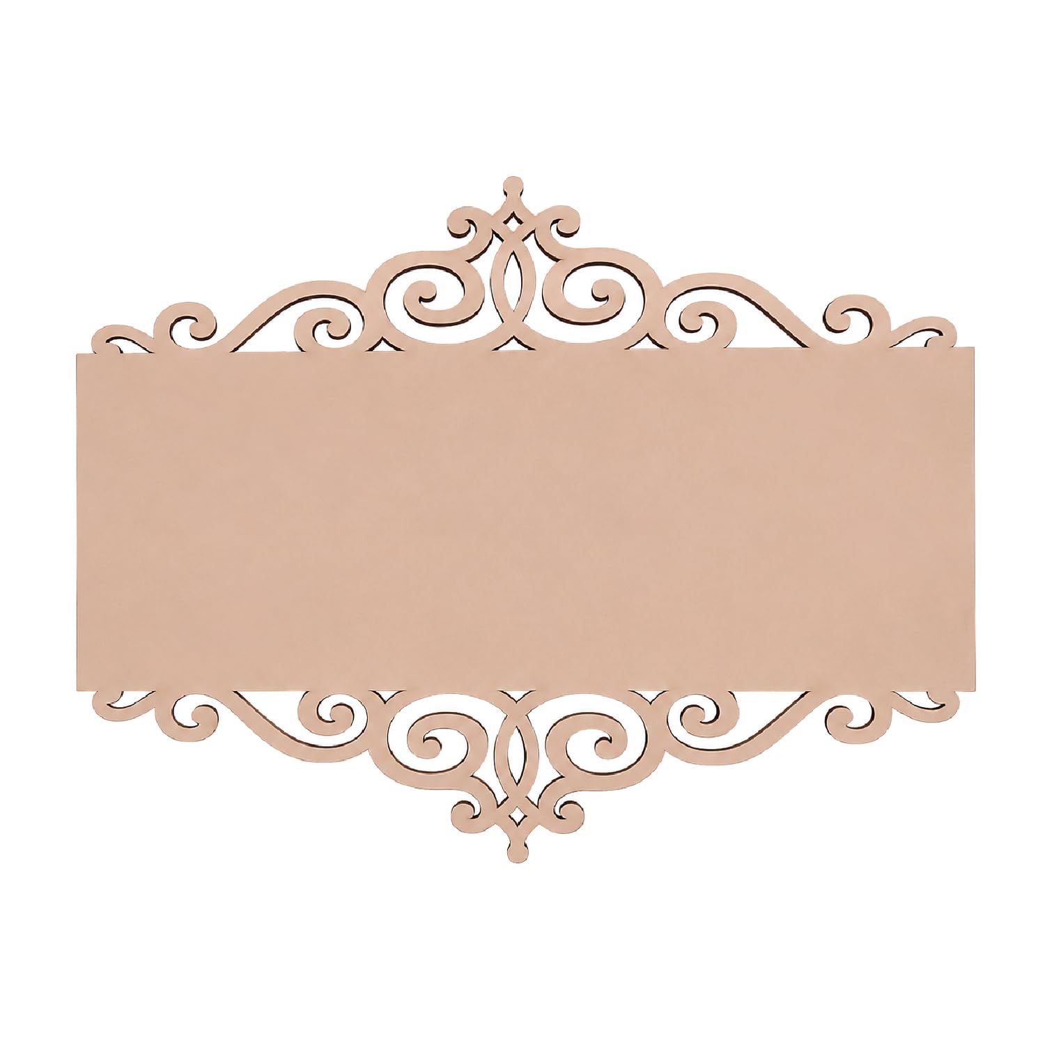 6mm MDF Rectangle Name Plate Blank for DIY Crafts (Design : 02)-image-9