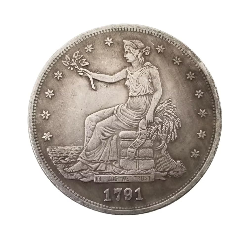 Replica 1791 Trade Dollar Coin Liberty American Liberty United States of America Souvenir Replica for Collection Party Gifts