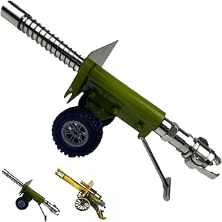 Firecracker Artillery Cannon, 2025 New Mini Stainless Steel Cannon Model, Mini Cannon,Military Model Collection (Green)