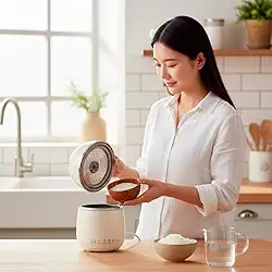 Mini Panela Elétrica 1,8L Antiaderente – Compacta, Rápida e Ideal para Sopas, Caldos e Refeições Individuais 220V