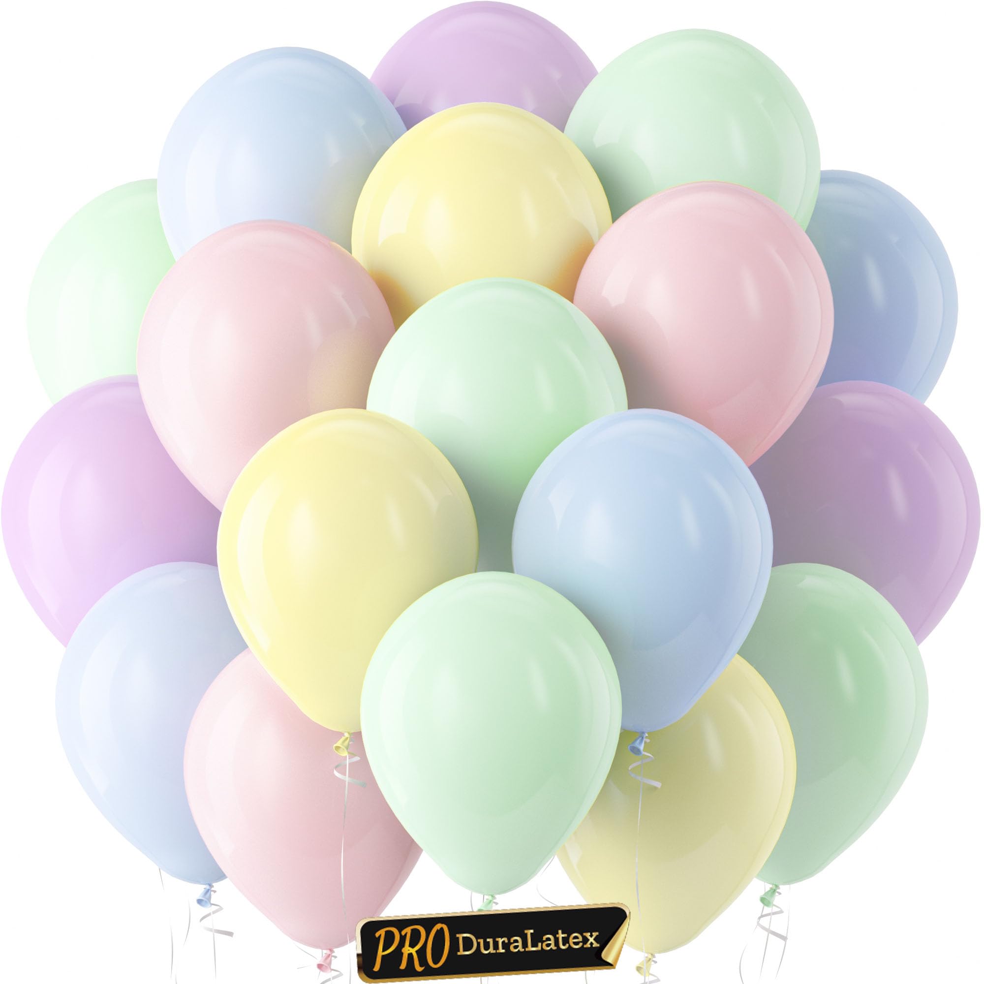 Bezente Pro Duralatex Pastel Extra-Thick Balloons 120 Pack 10 inch