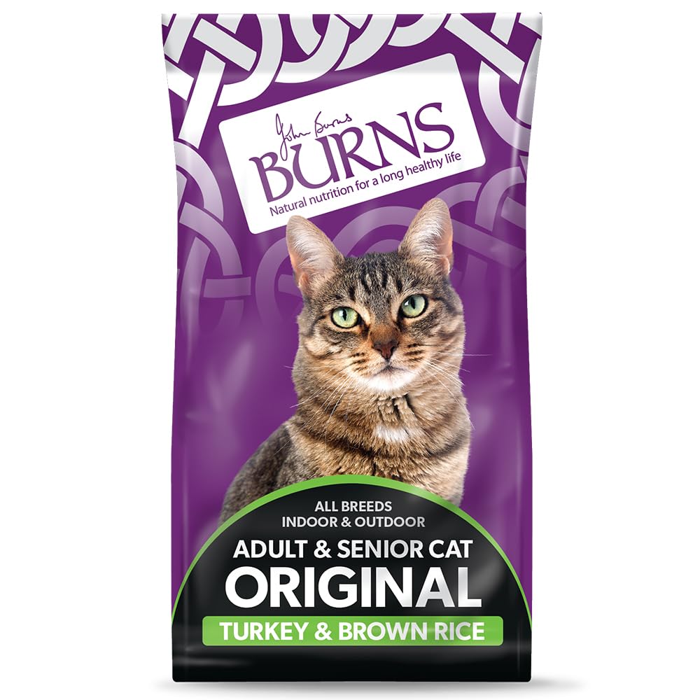 Burns Original Turkey And Rice Adult And Senior Cat Food - Brown 1.5Kg