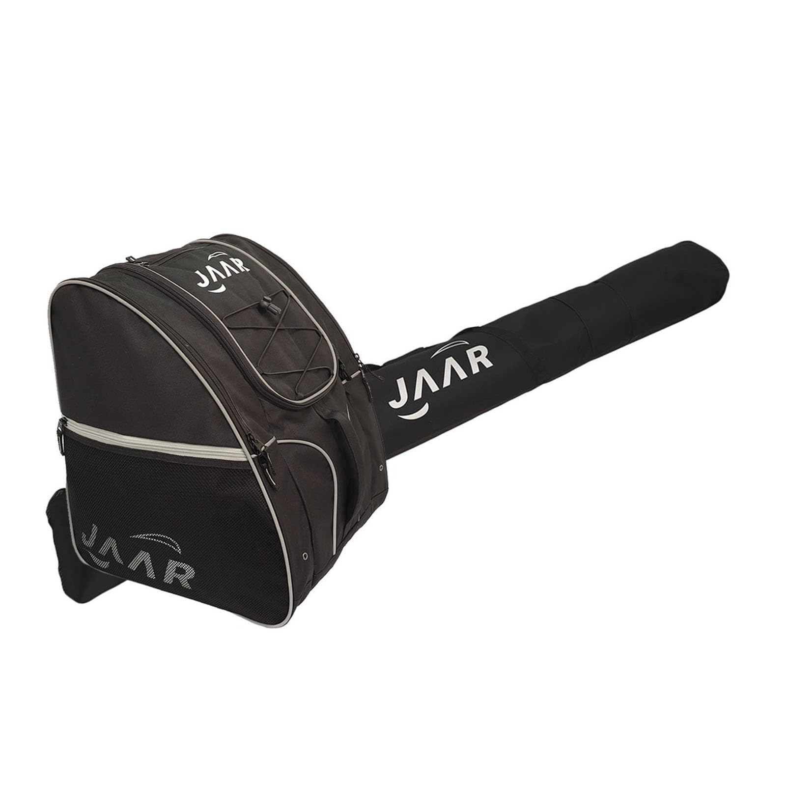 TRANSPACK Unisex Adult Jaar Lowrider 57L Water-Resistant Padded Rectangle-Shaped Ski/Snowboard Boot Backpack & 185cm Ski Bag Combo, Black (4402-01)